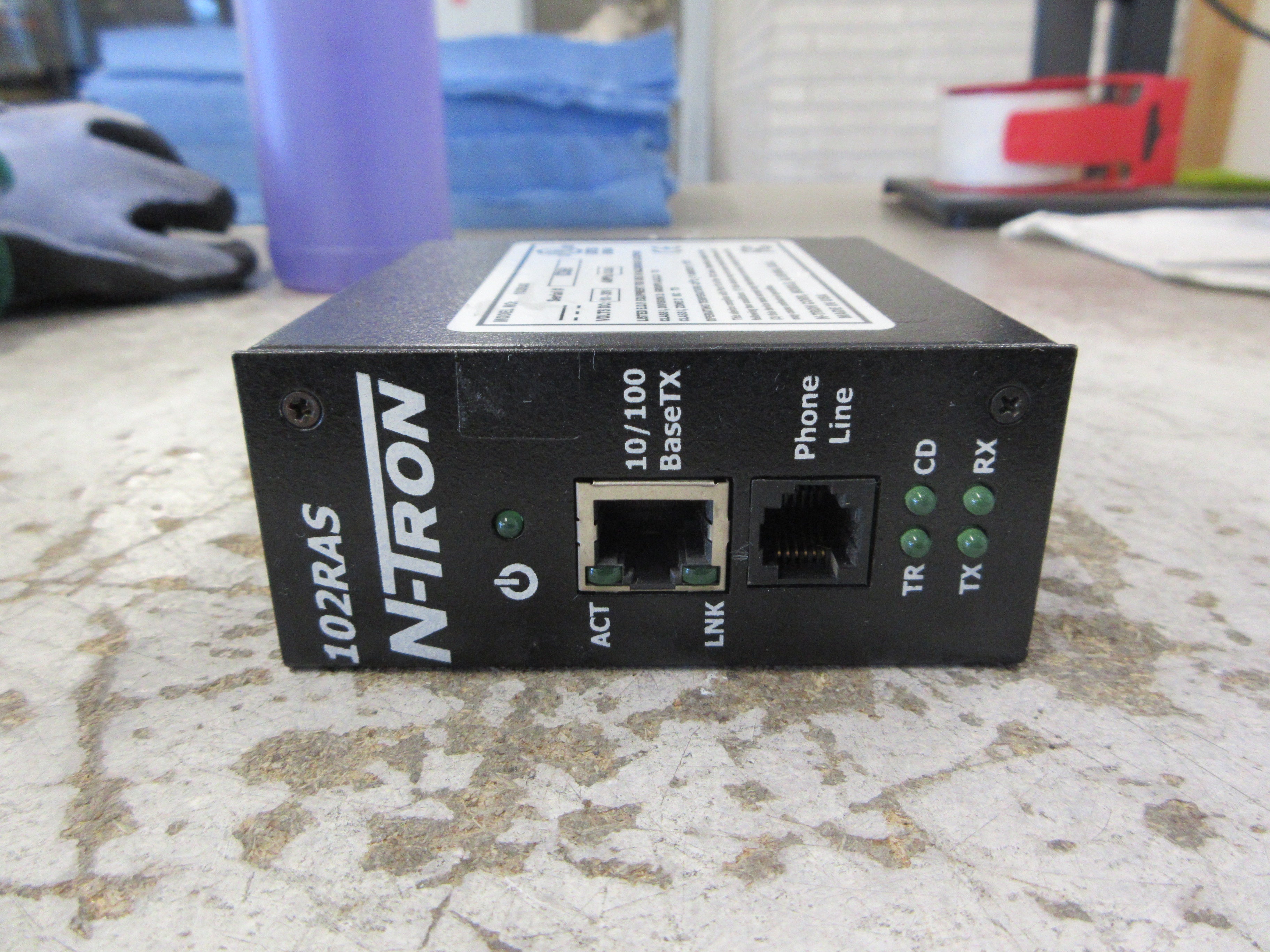 N-Tron Industrial Remote Access Server 102RAS 10-30VDC 0.35A Used
