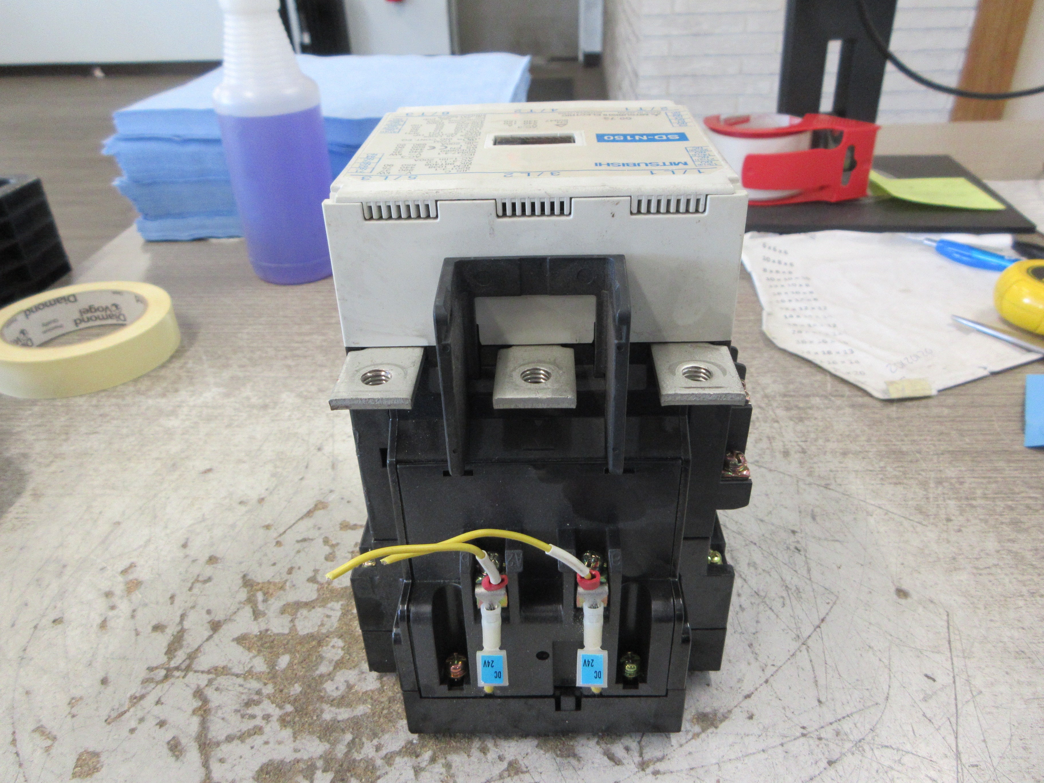 Mitsubishi Contactor SD-N150 24VDC Coil 150A 600V 3P Used