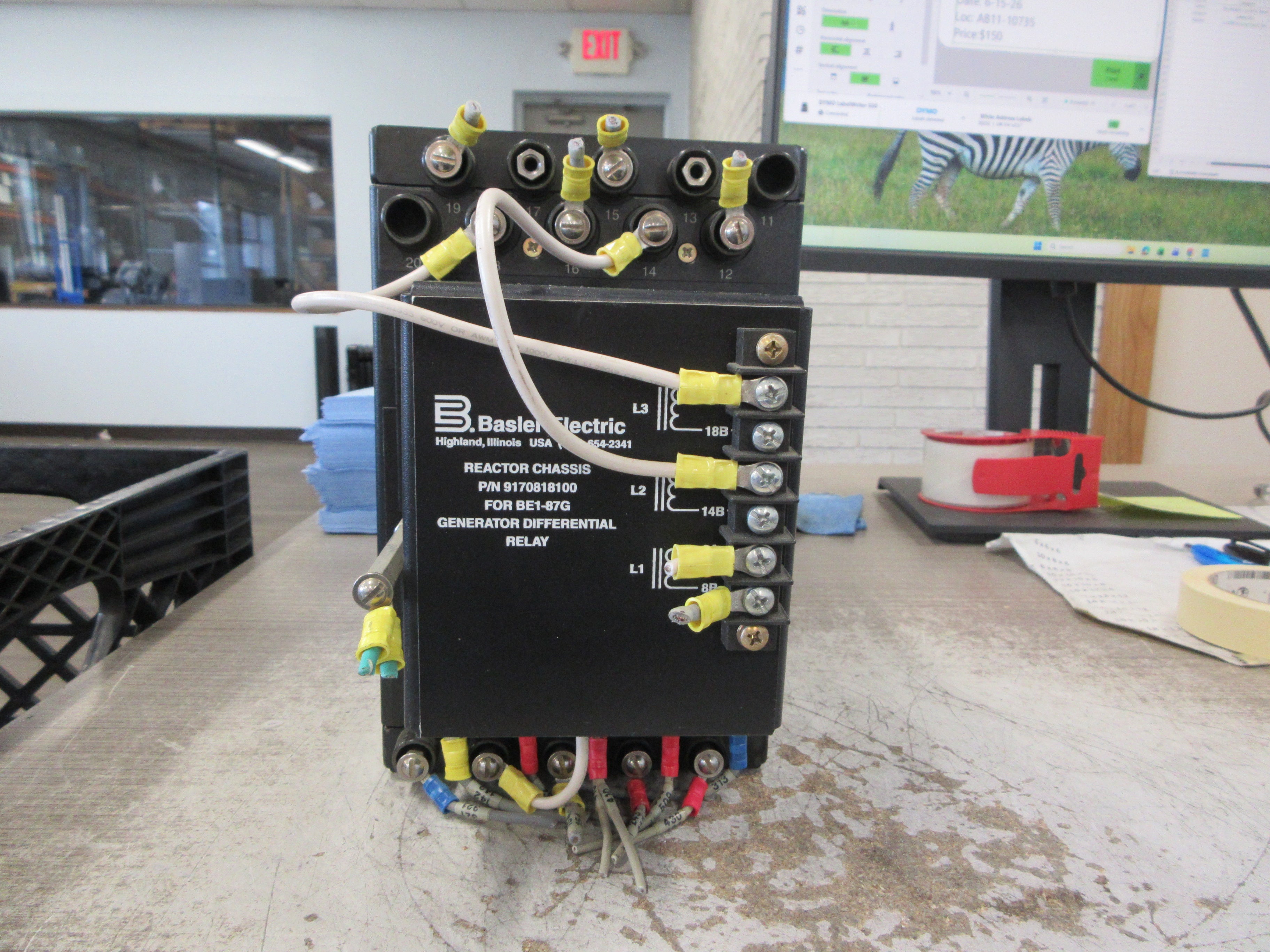 Basler BE1-87G Generator Differential Relay G1E A1L B0N1F Used