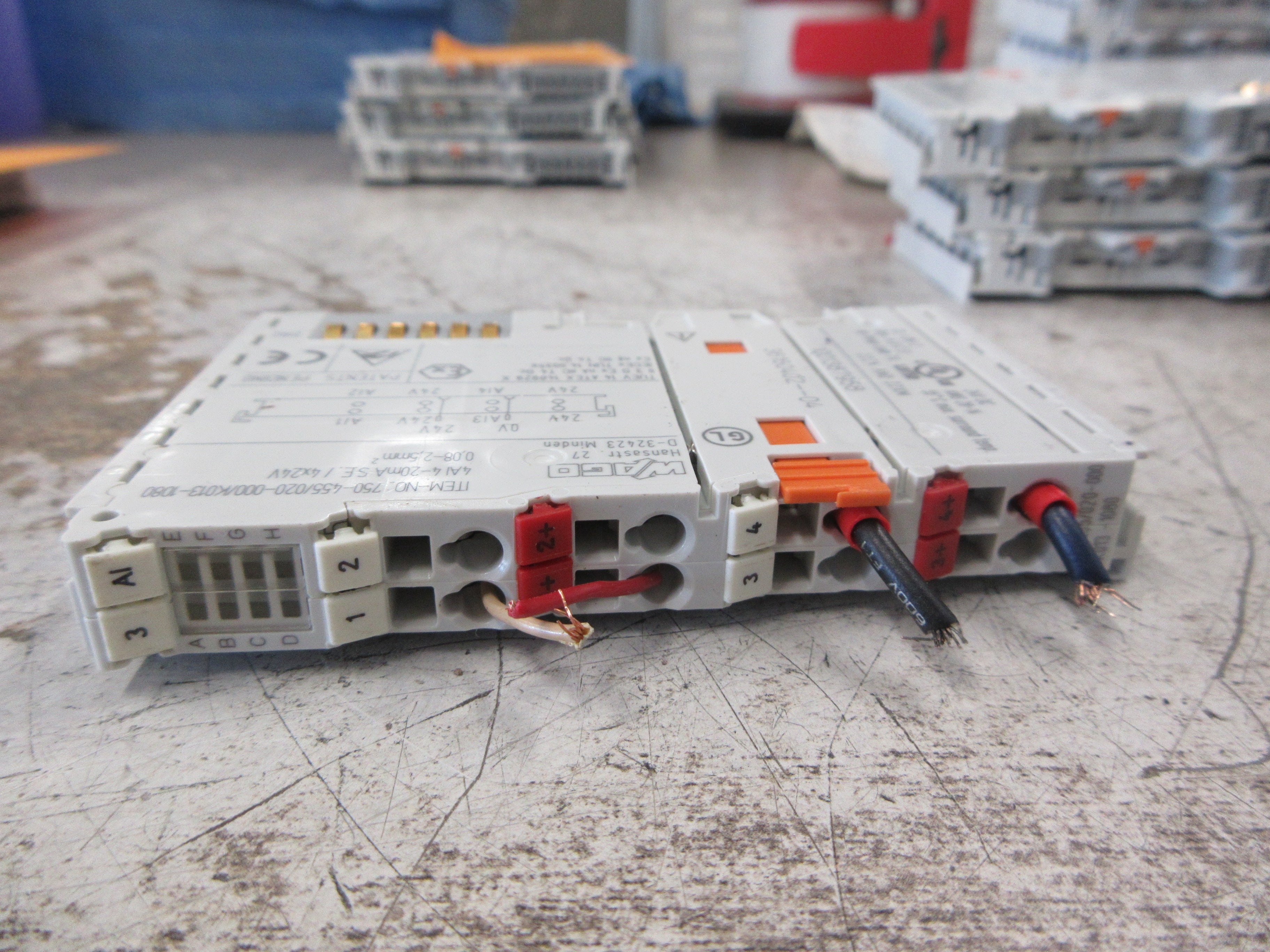 Wago GEA Analog Input Module 750-455/020-000/K013-1080 4-Ch 4-20mA 4x24V Used