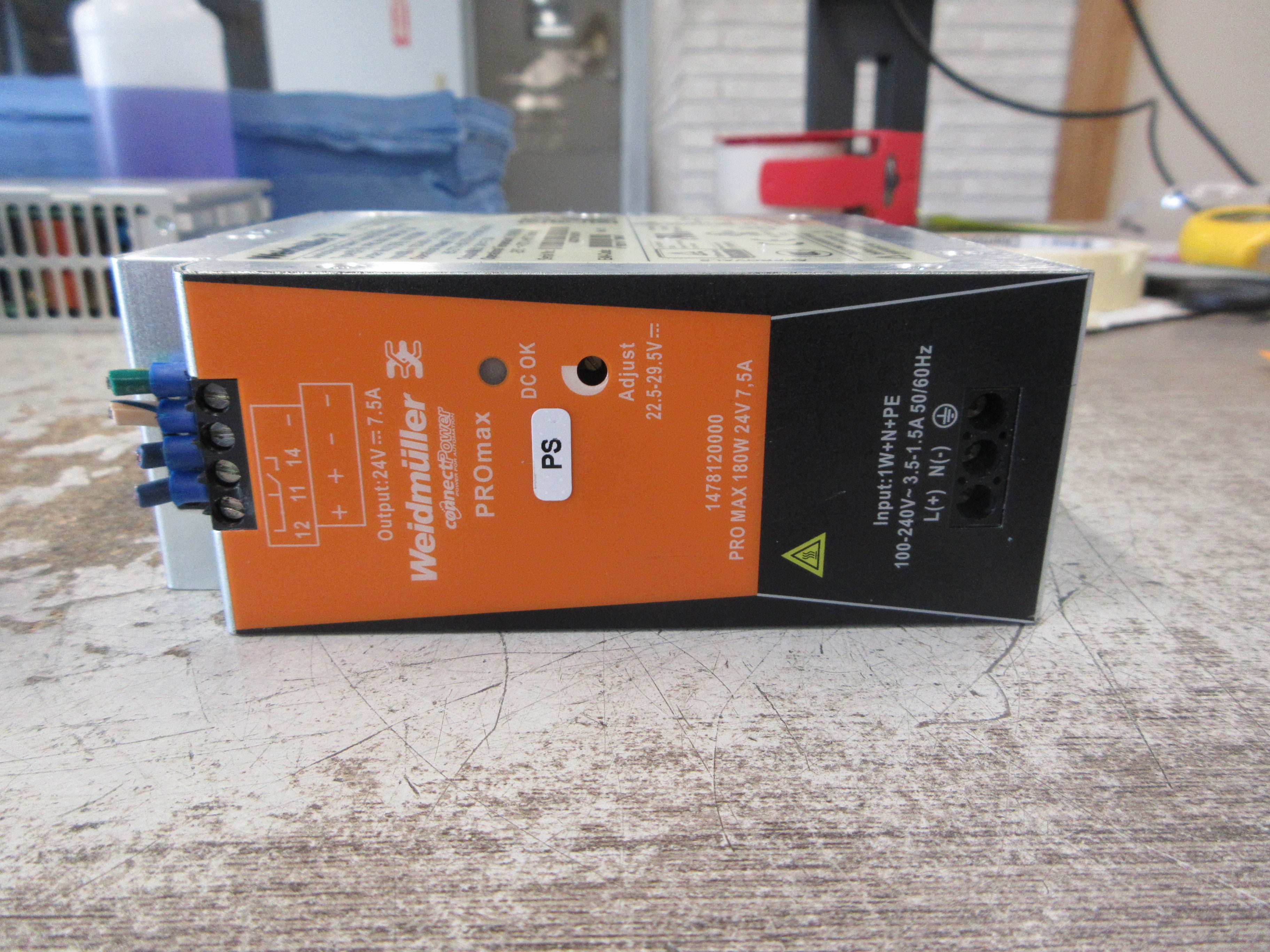 Weidmuller PROmax Power Supply 1478120000 180W Used
