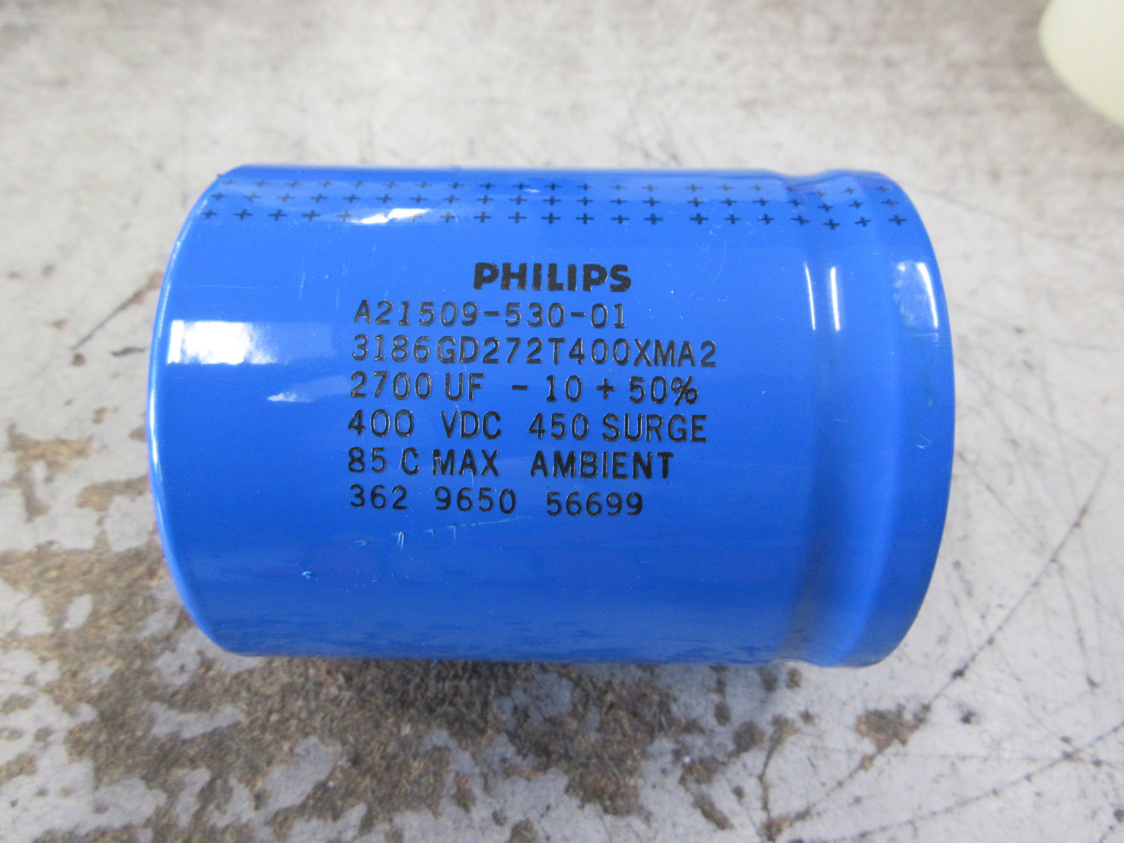 Philips Capacitor A21509-530-01 2700uF 400VDC Used