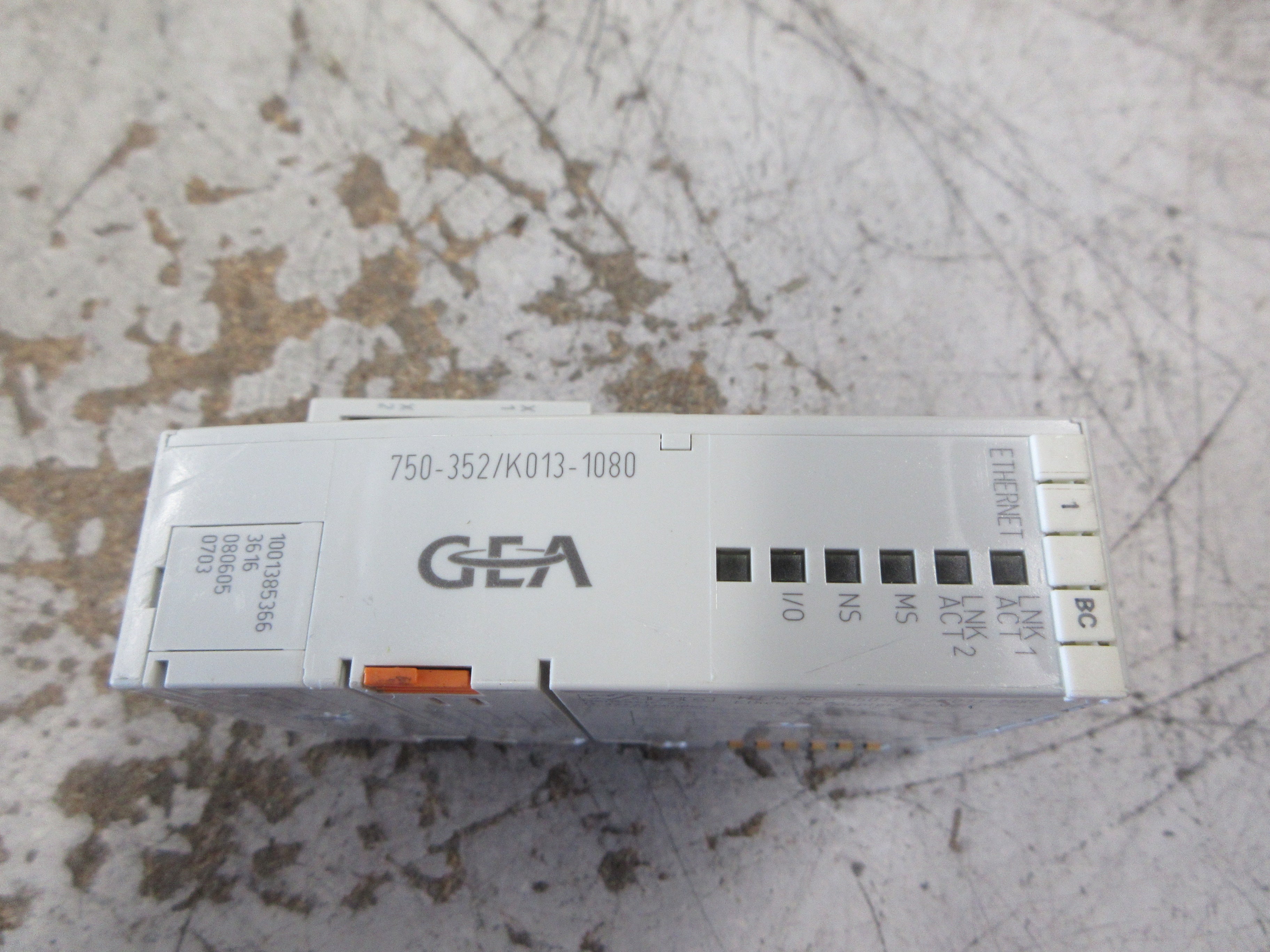 Wago GEA Ethernet Bus Coupler 750-352/K013-1080 100MBit 2-Port Used