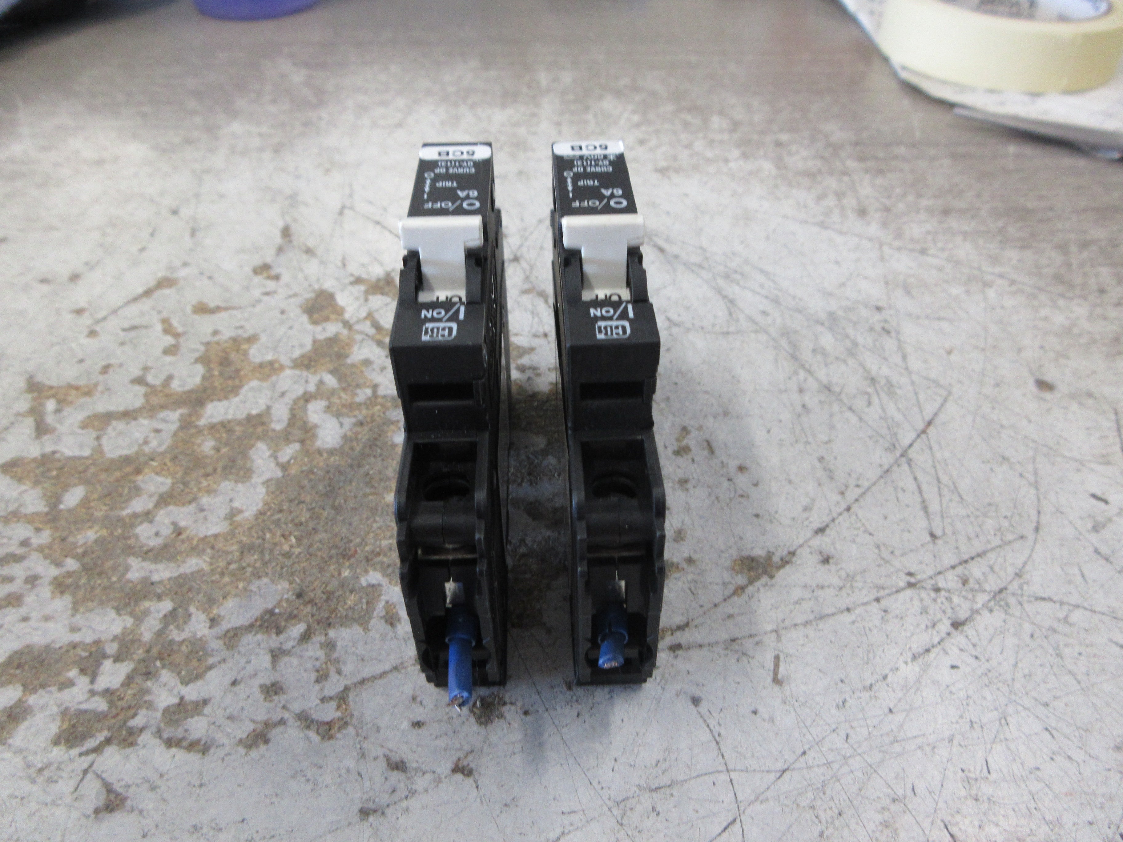 CBi DC Circuit Breaker QY180P06B0 6A 80VDC 1P *Lot of 2* Used