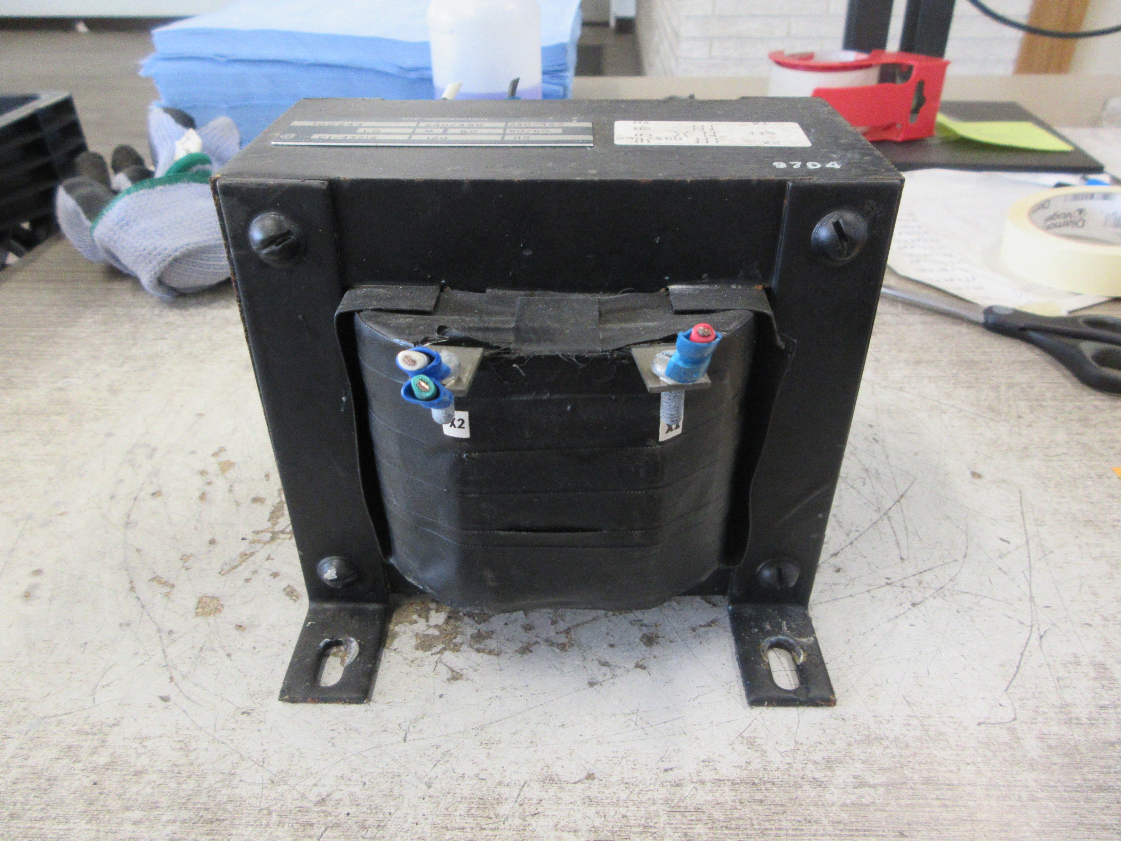 MTE Transformer 100844 1.0KVA Pri: 240/480V Sec: 120V Used