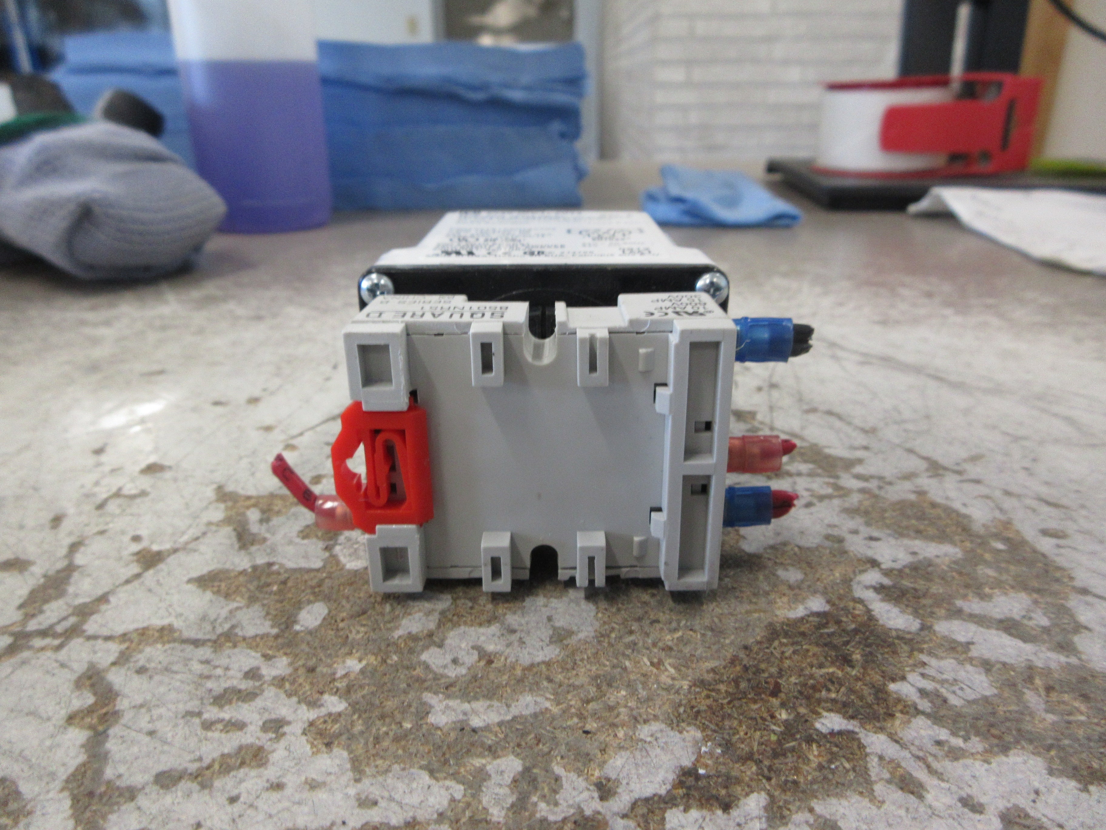 Square D Timing Relay 9050 JCK1F5V14 Ser. F Delay: Fixed 5 Sec w/ Base Used