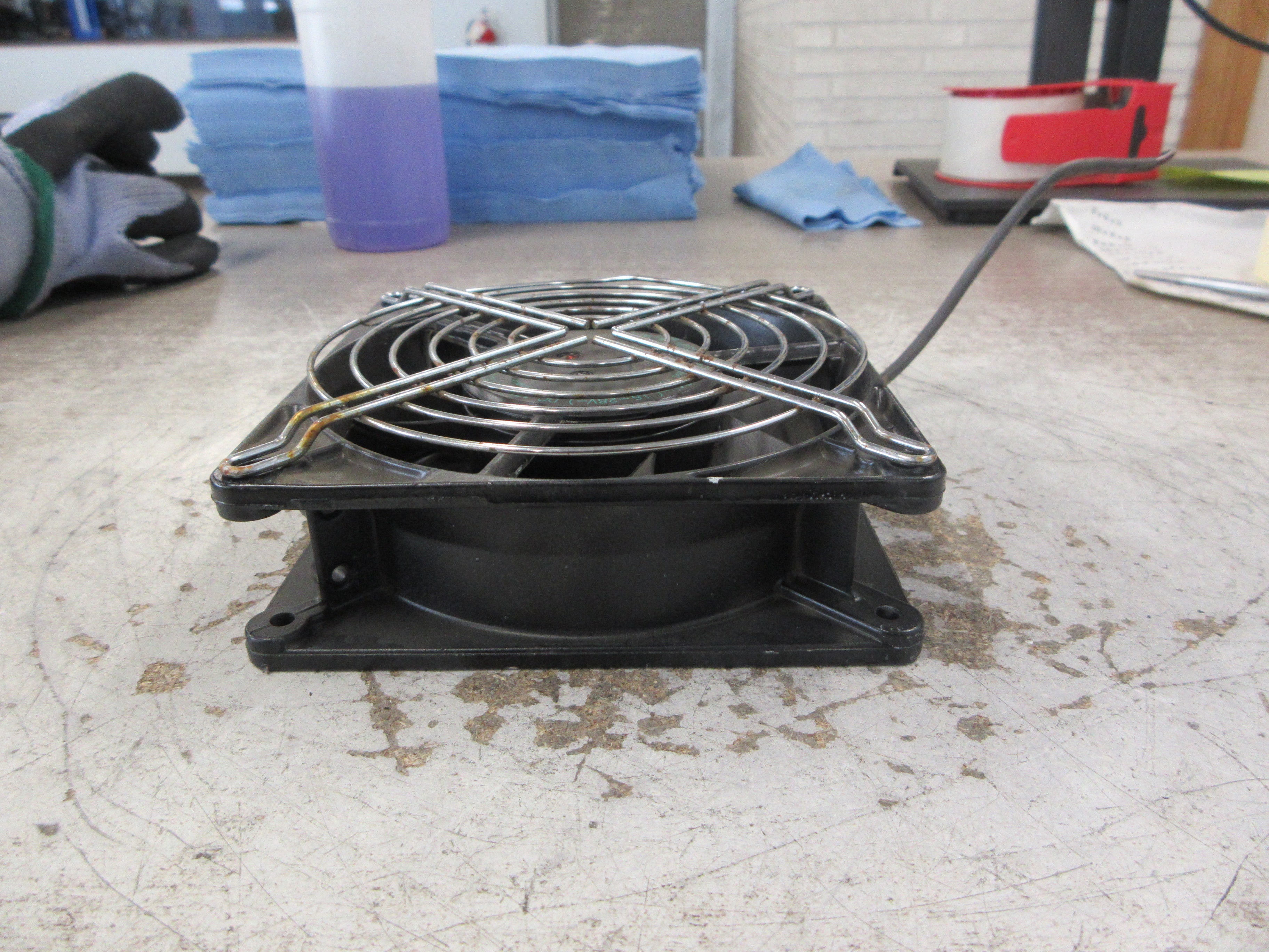 ebm Axial Fan W2G115-AG71-12 24VDC 12W 4050 RPM W/Grille (No Screws) Used