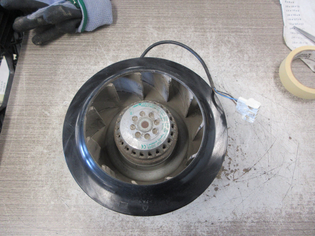 ebm Motorized Impeller R2E225-BB51-10 115V 60Hz 2850 RPM Used
