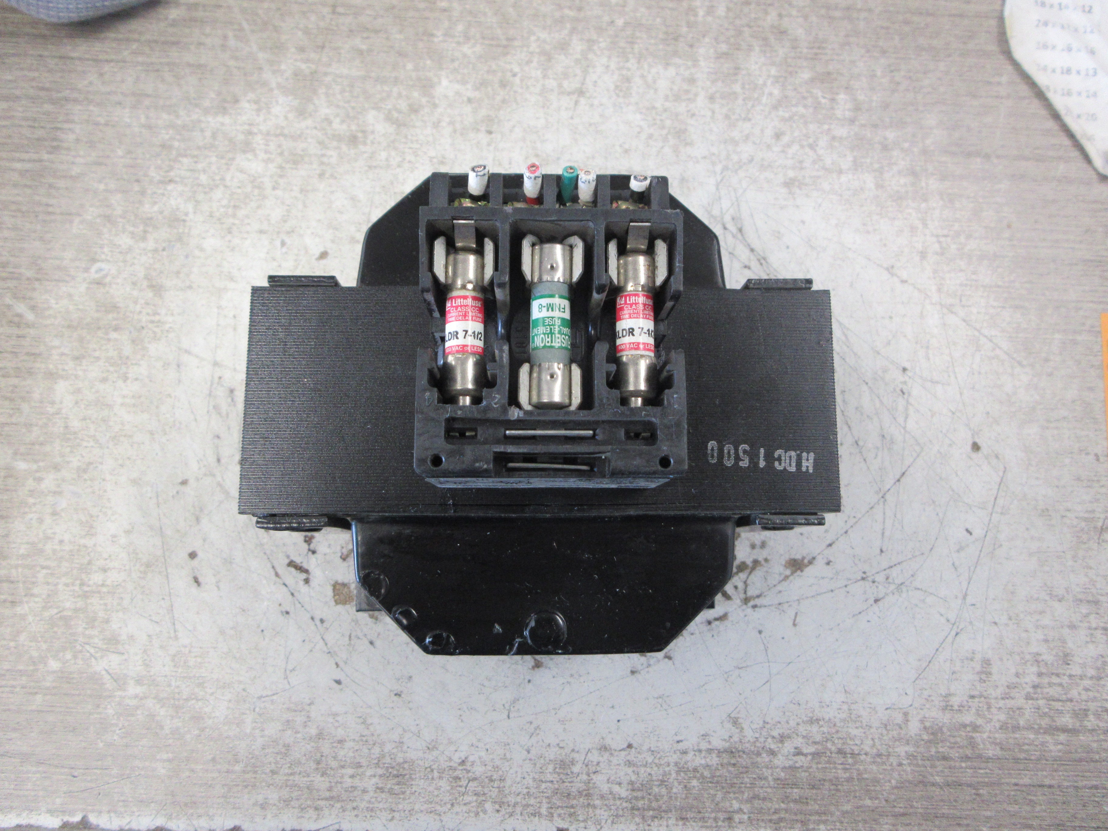 Hevi-Duty Control Transformer E8503PBX 0.850KVA Pri: 240/480V Sec: 120V Used