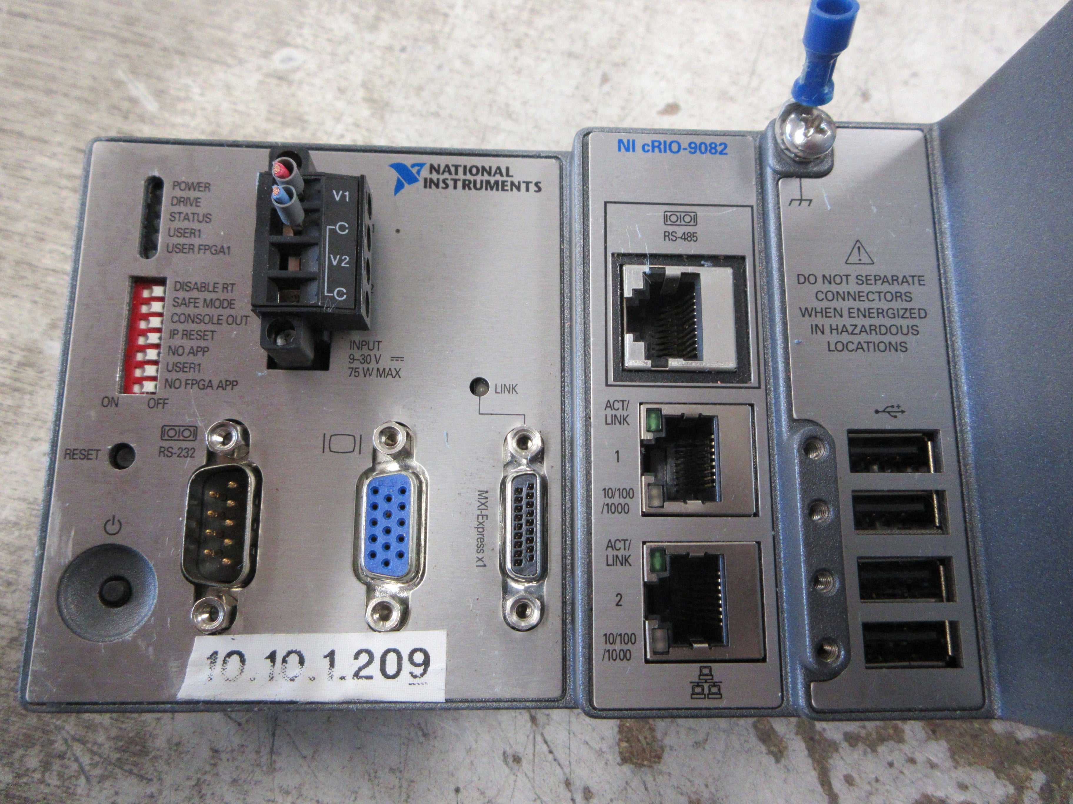 National Instruments NI cRIO-9082 Reconfigurable Embedded Chassis Used