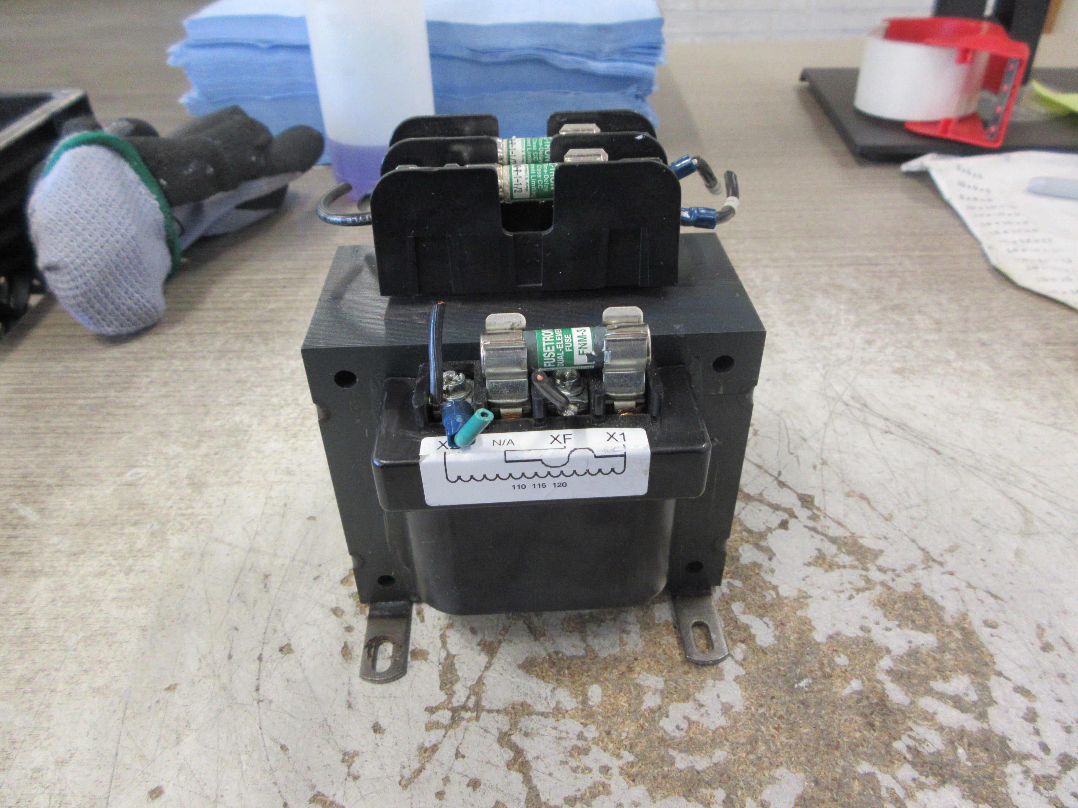 Jefferson Transformer 631-1801-000 350VA Pri: 240/480V Sec: 120V 50/60Hz Used
