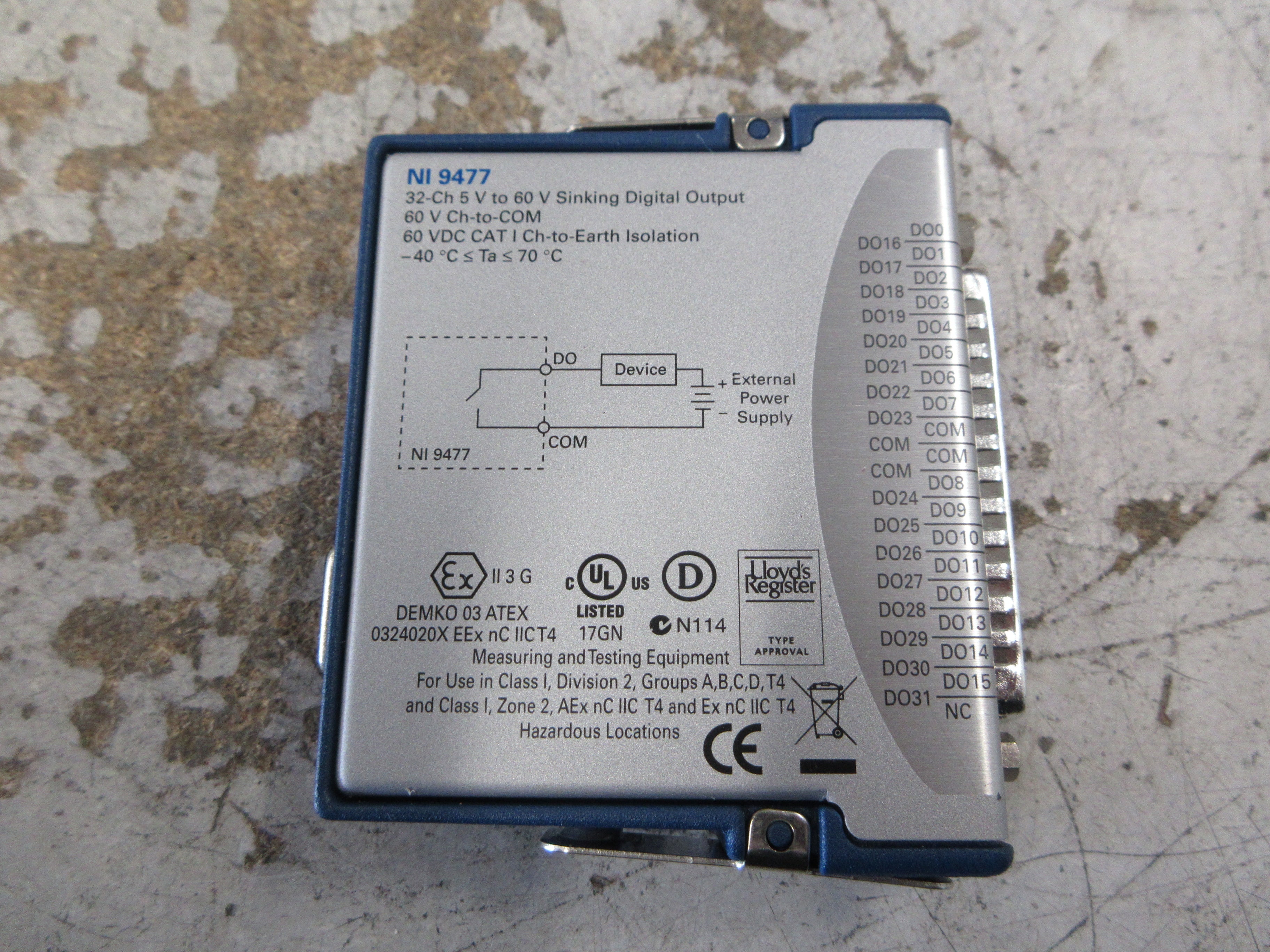 National Instruments NI 9477 Sinking Digital Output Module 199017B-02L Used