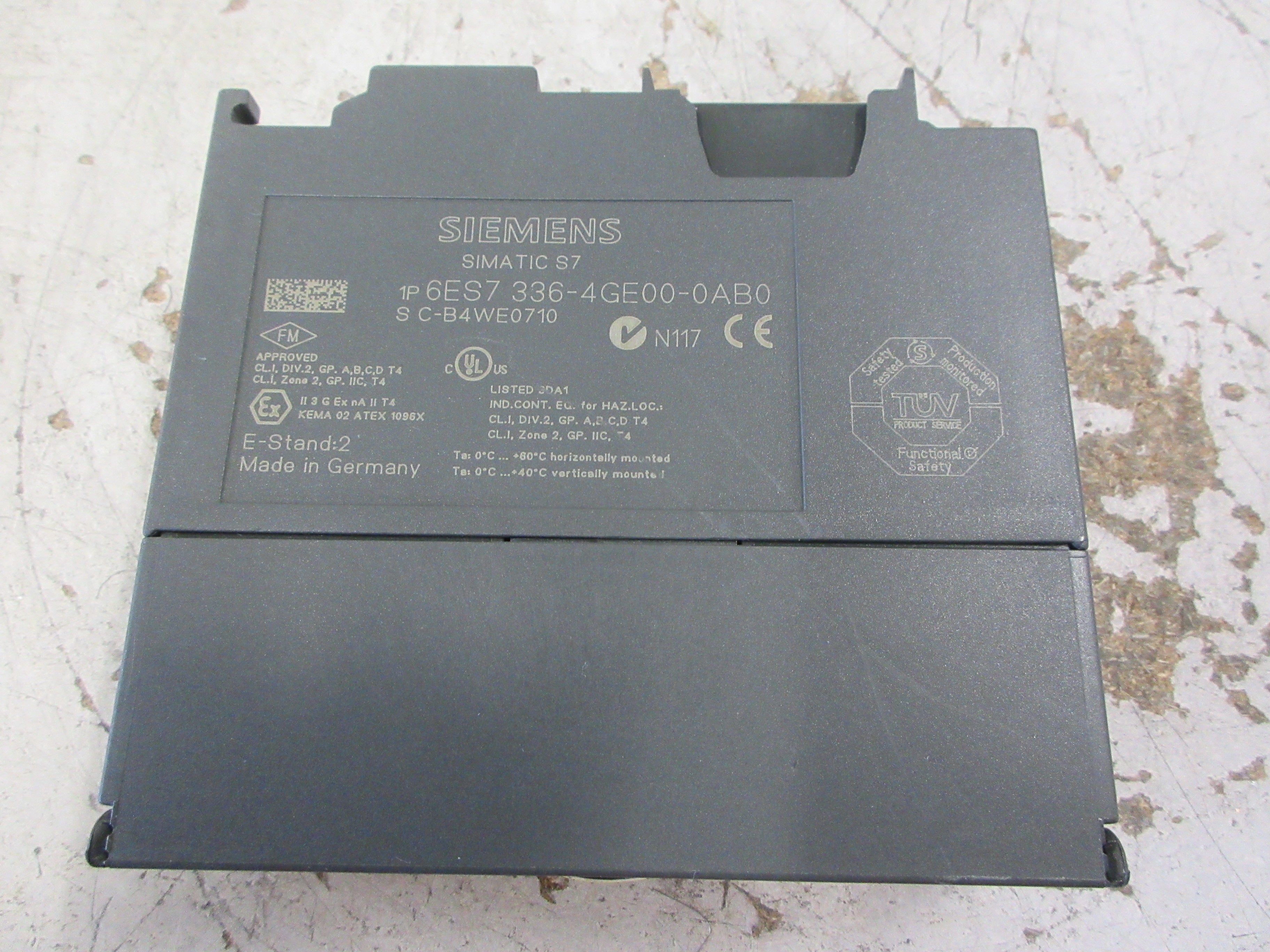 Siemens Simatic S7 FailSafe Analog Input Module 6ES7-336-4GE00-0AB0 Used