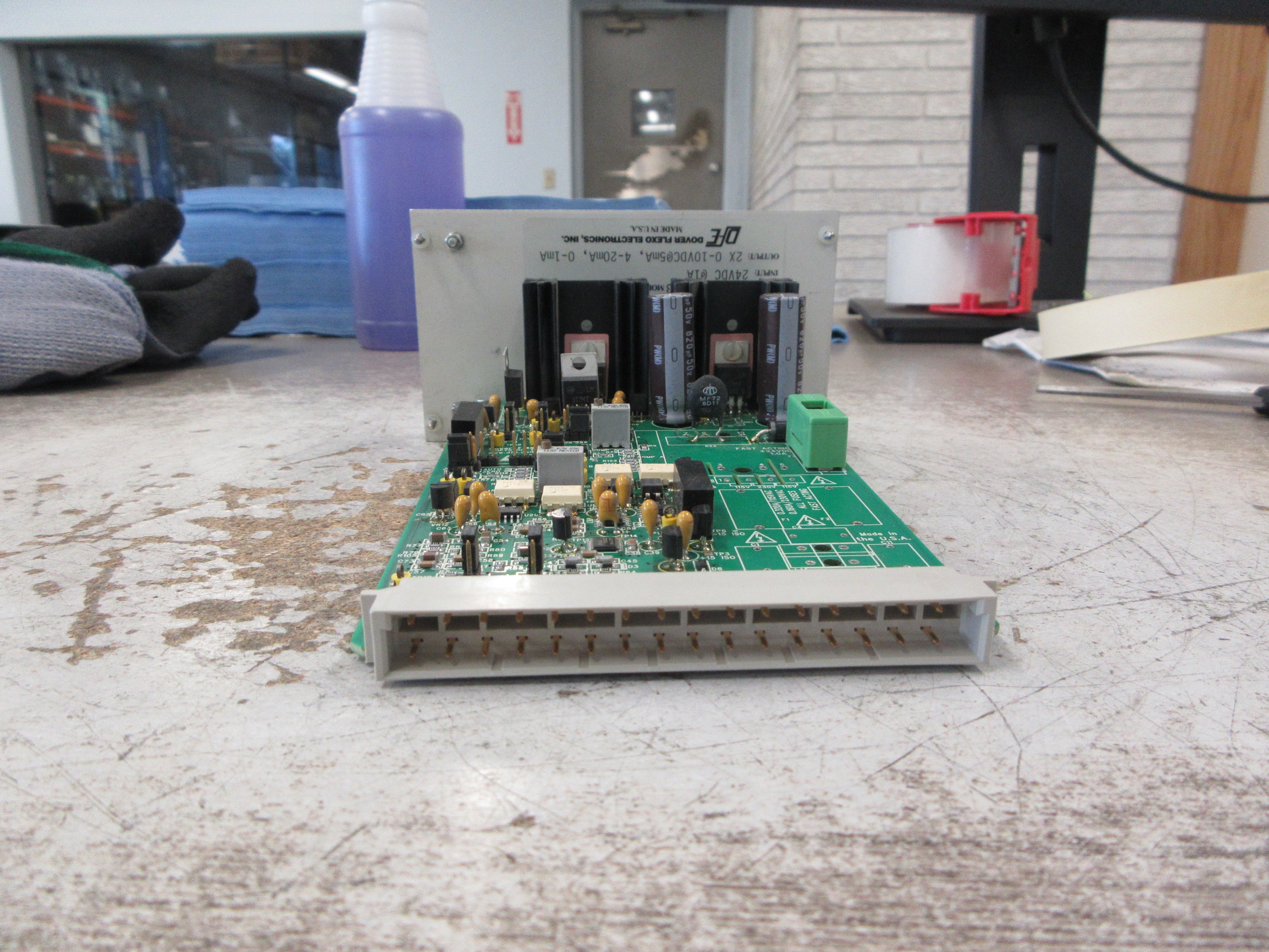 Dover Flexo TwinAMP Dual Tension Amplifier Card TI28 Input: 24VDC @1A Used