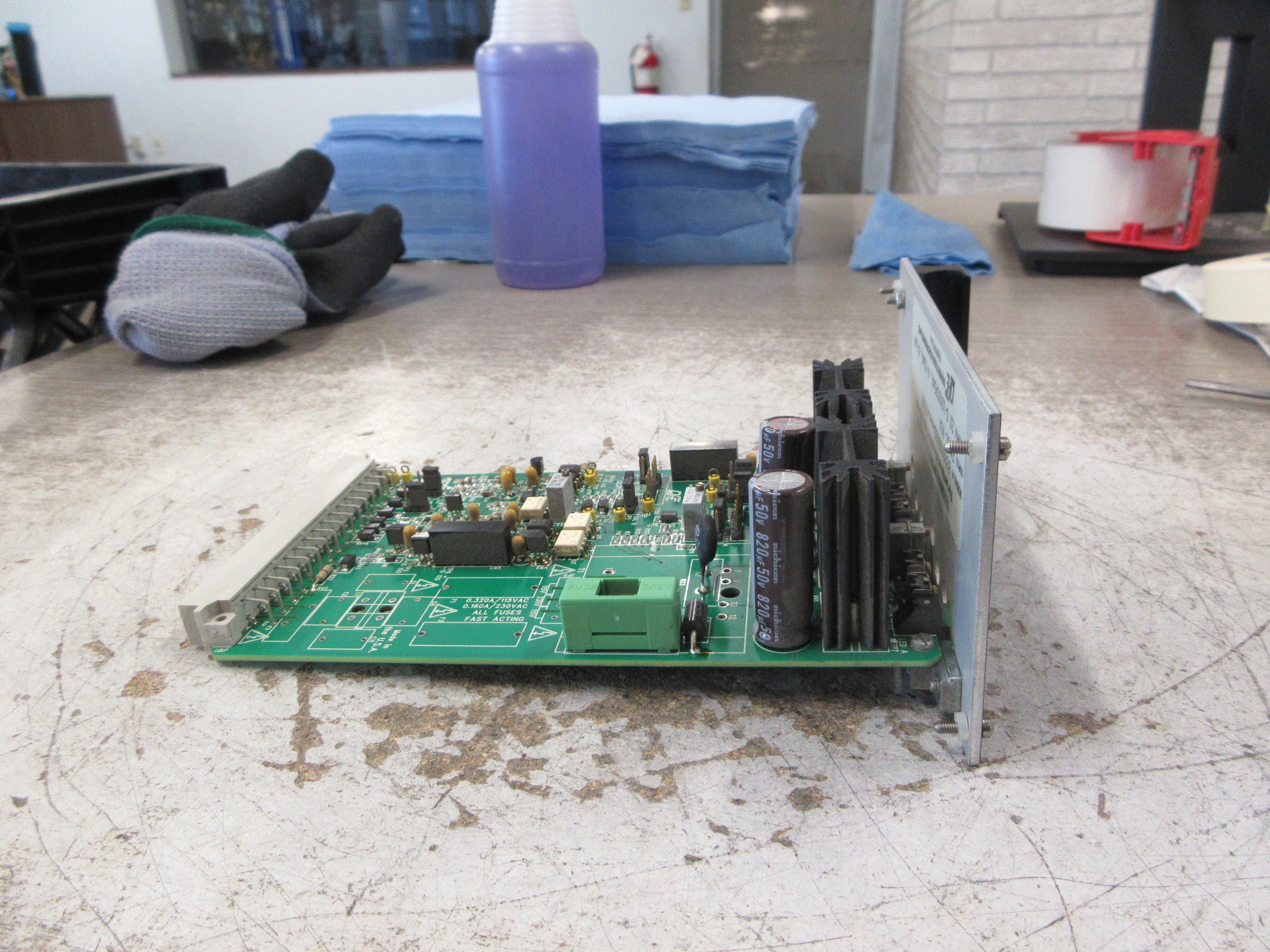 Dover Flexo TwinAMP Dual Tension Amplifier Card TI28 Input: 24VDC @1A Used