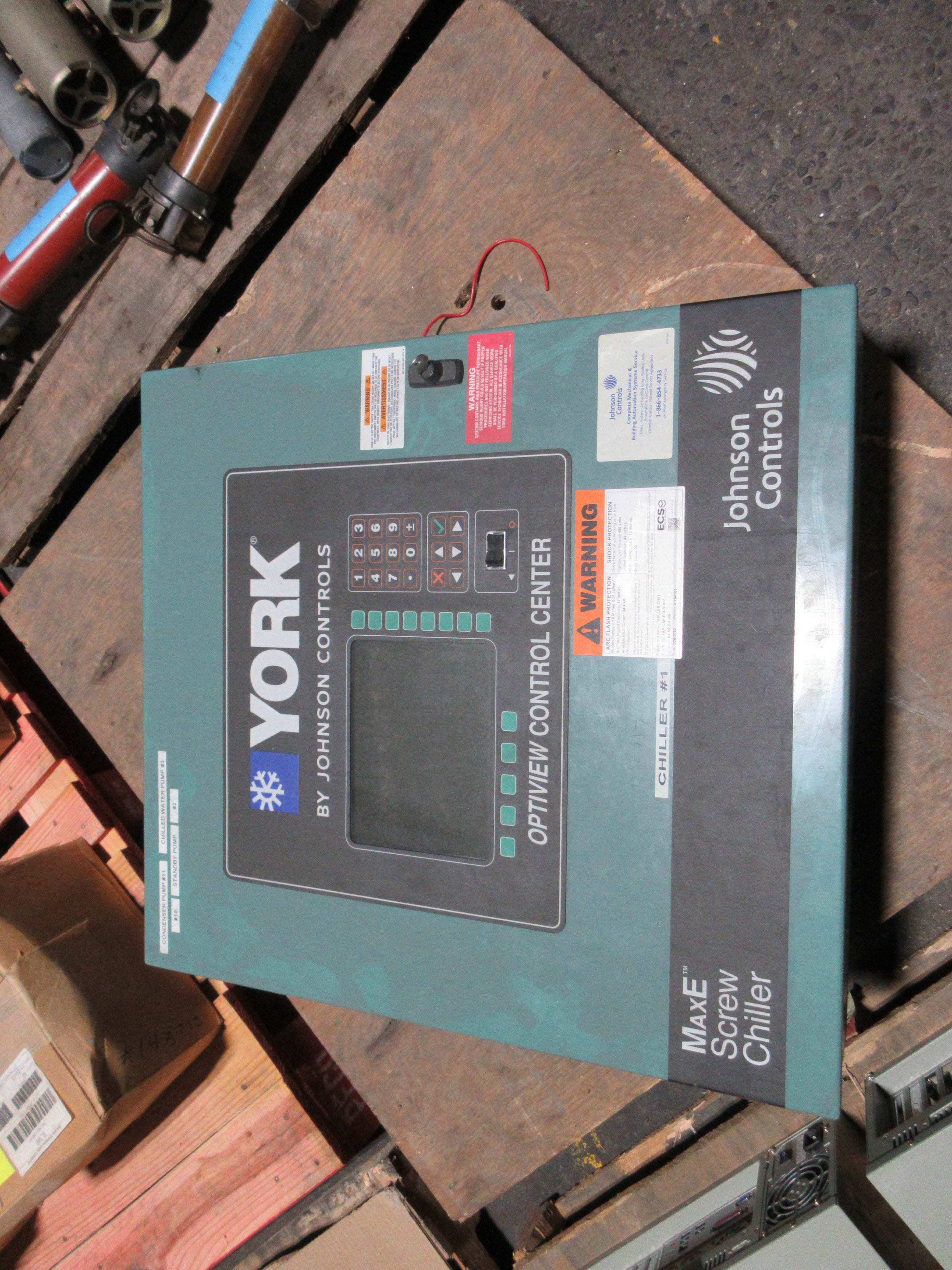 Johnson Controls York MaxE Centrifugal Chiller Optiview Control Center Used