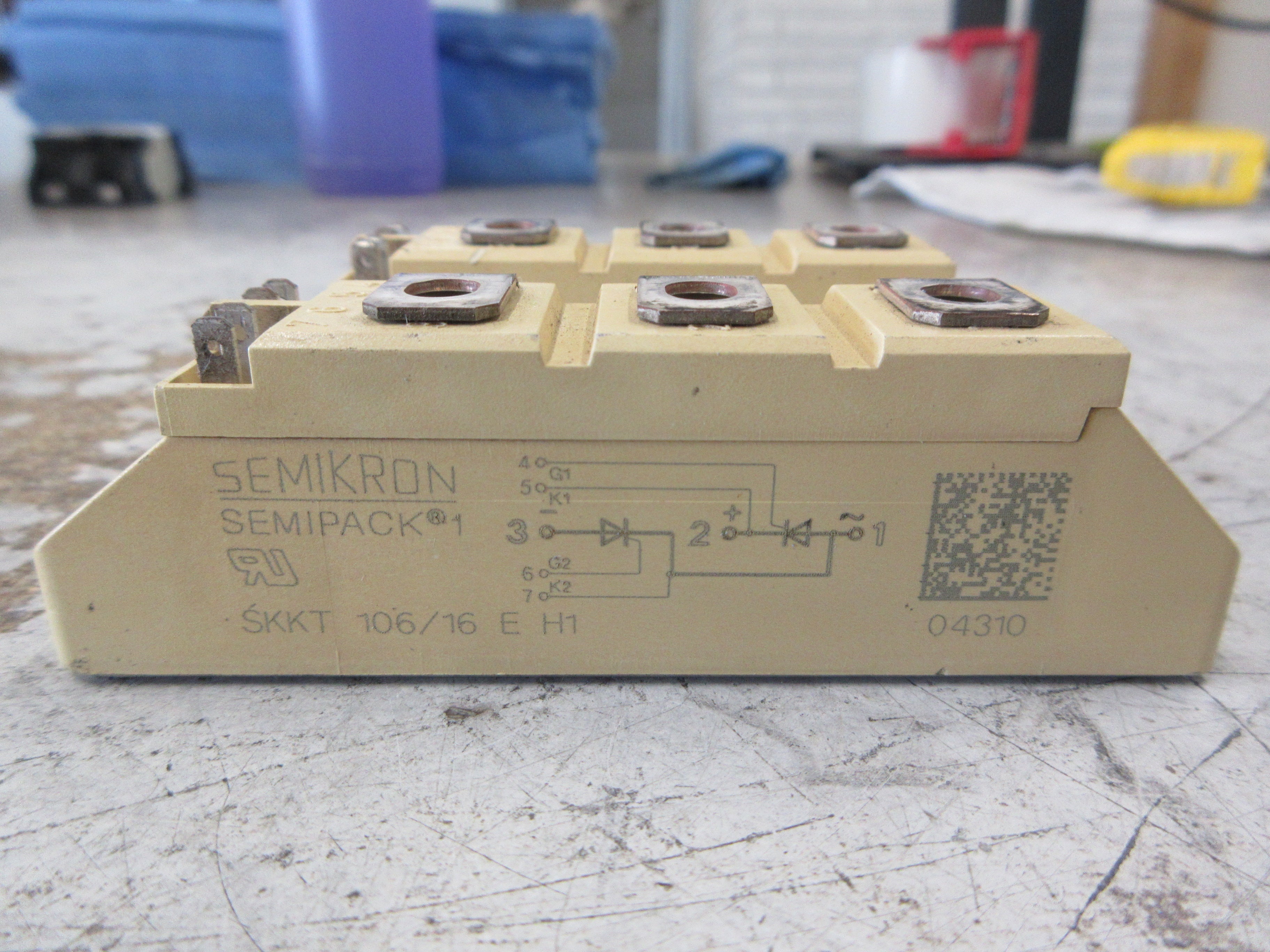 Semikron Semipack 1 Module SKKT 106/16 E H1 *Lot of 2* Used