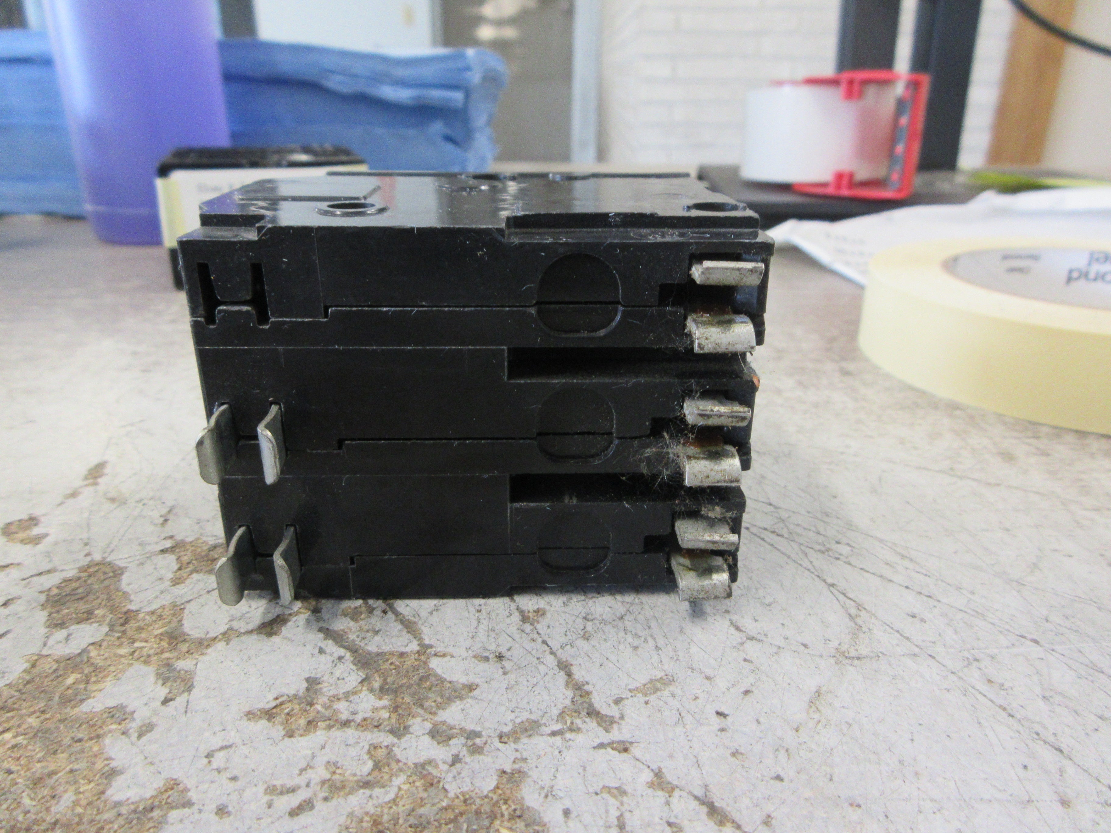 Square D Clip-On Circuit Breaker QO350 50A 240V 3P Used