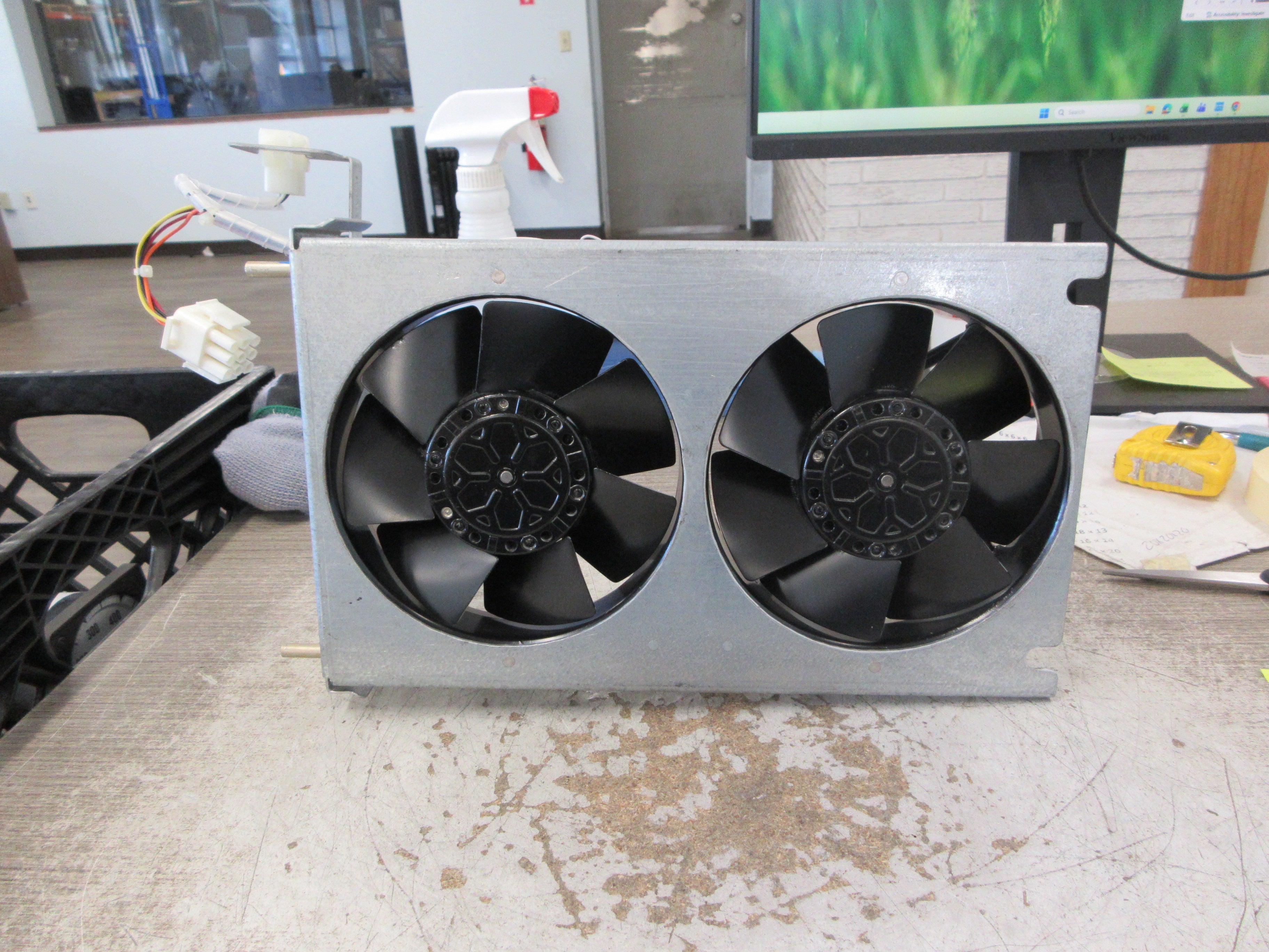 ebmpapst Fan Assembly W2E142-BB05-87 115V 50/60Hz (2) Fans Used