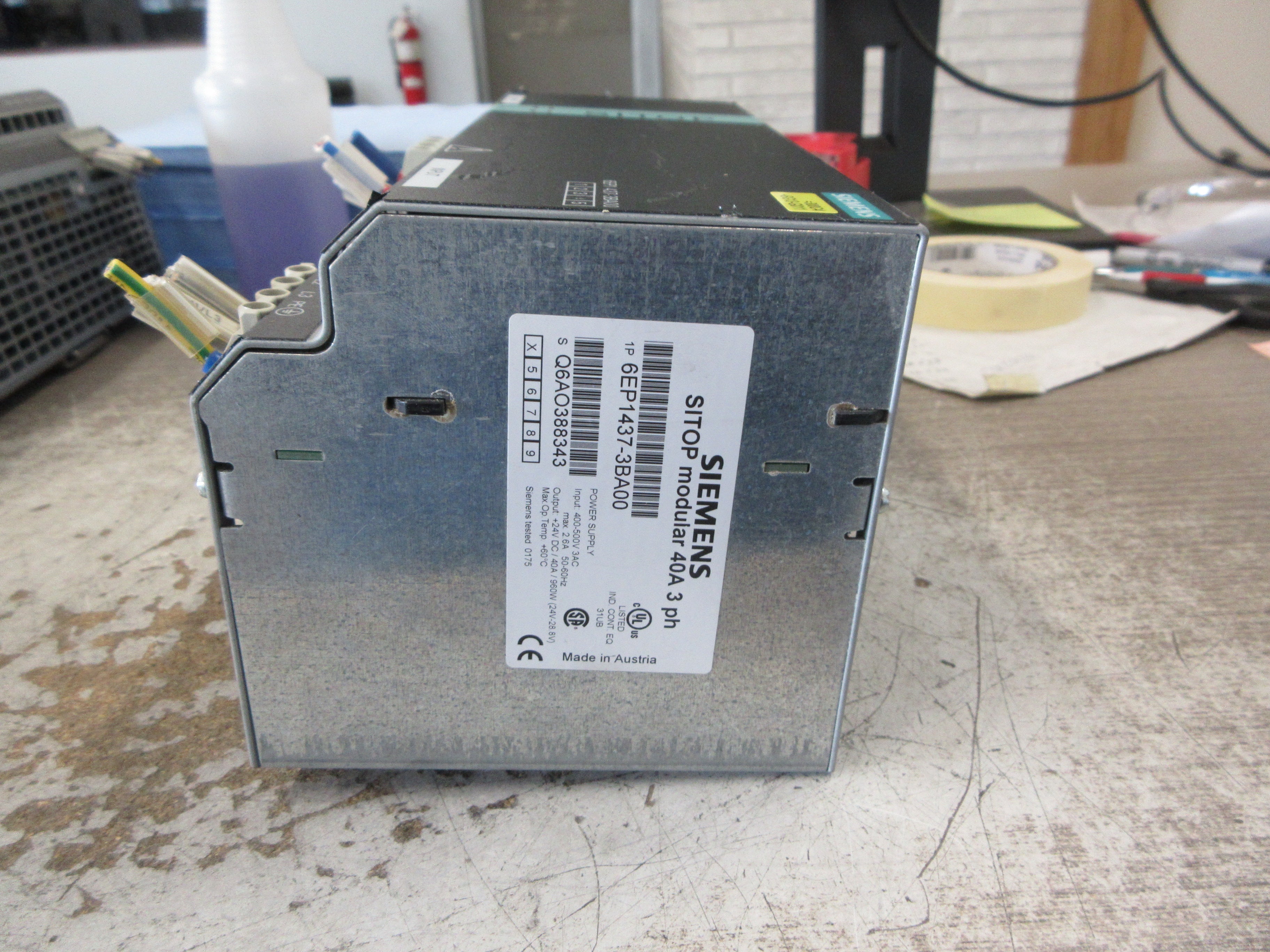 Siemens SITOP Modular Power Supply 6EP1437-3BA00 960W Used