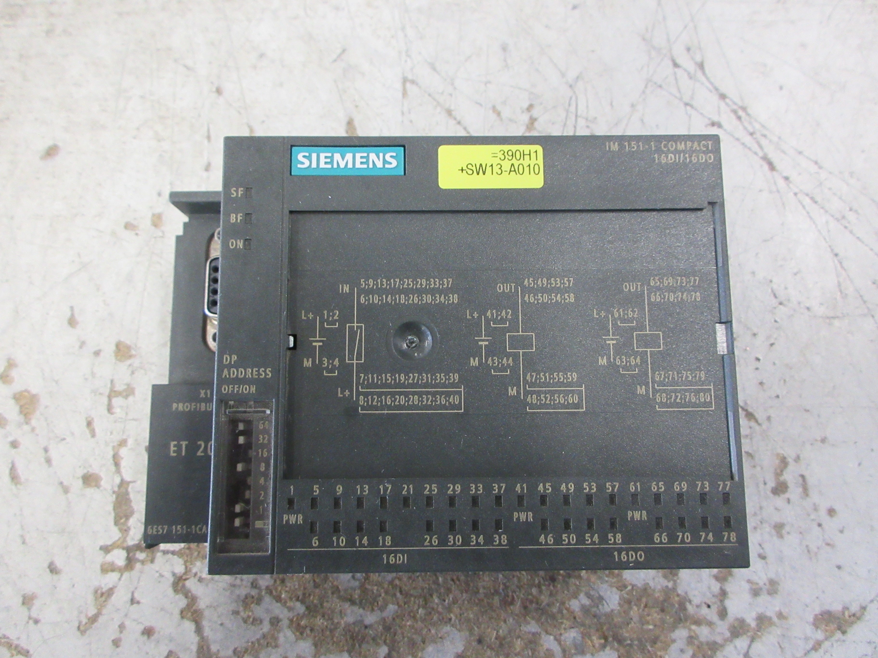Siemens Simatic S7 I/O Module 6ES7 151-1CA00-3BLO Used