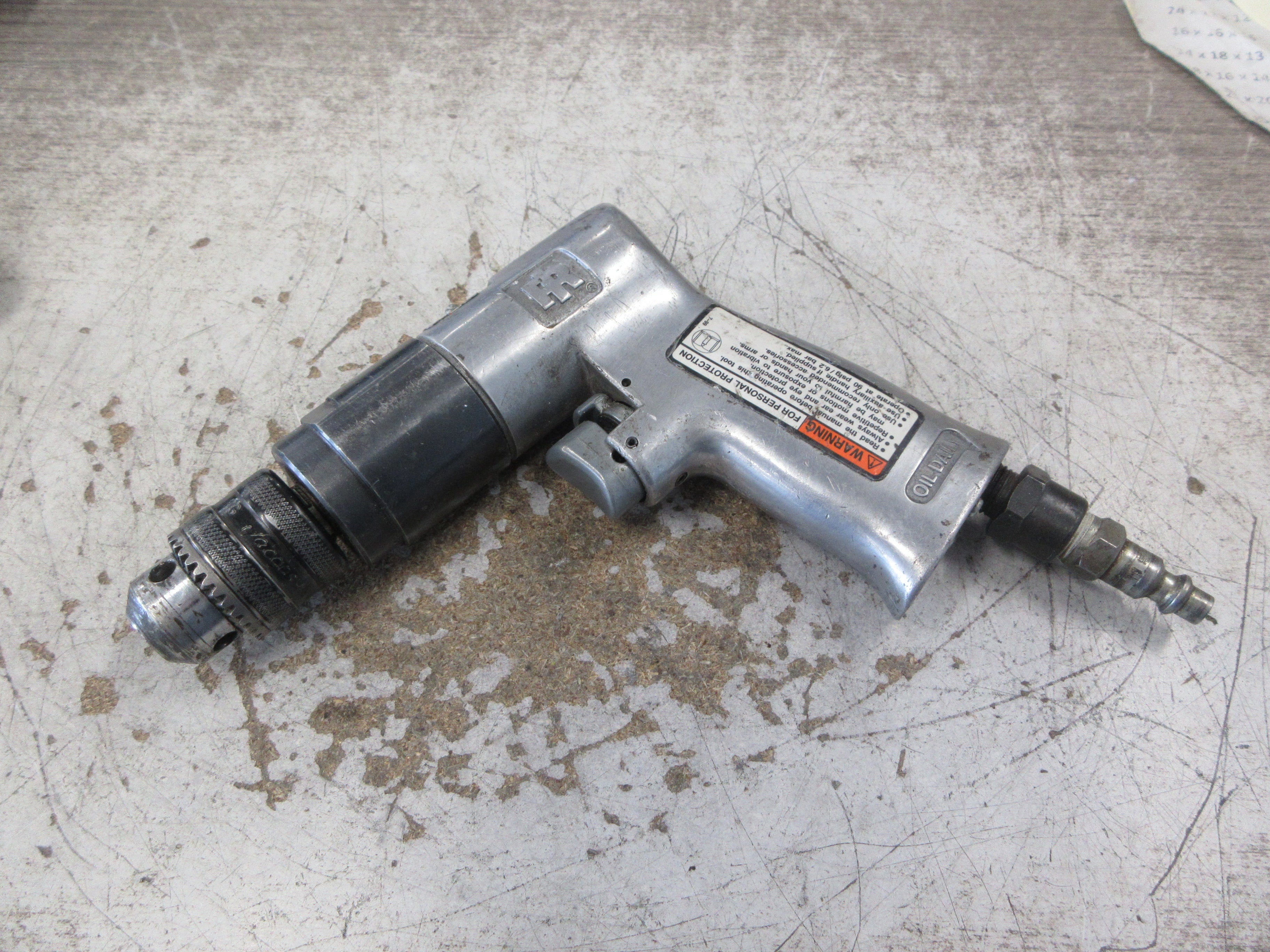 Ingersoll Rand Reversible Pneumatic Drill 7802R 90PSI Used