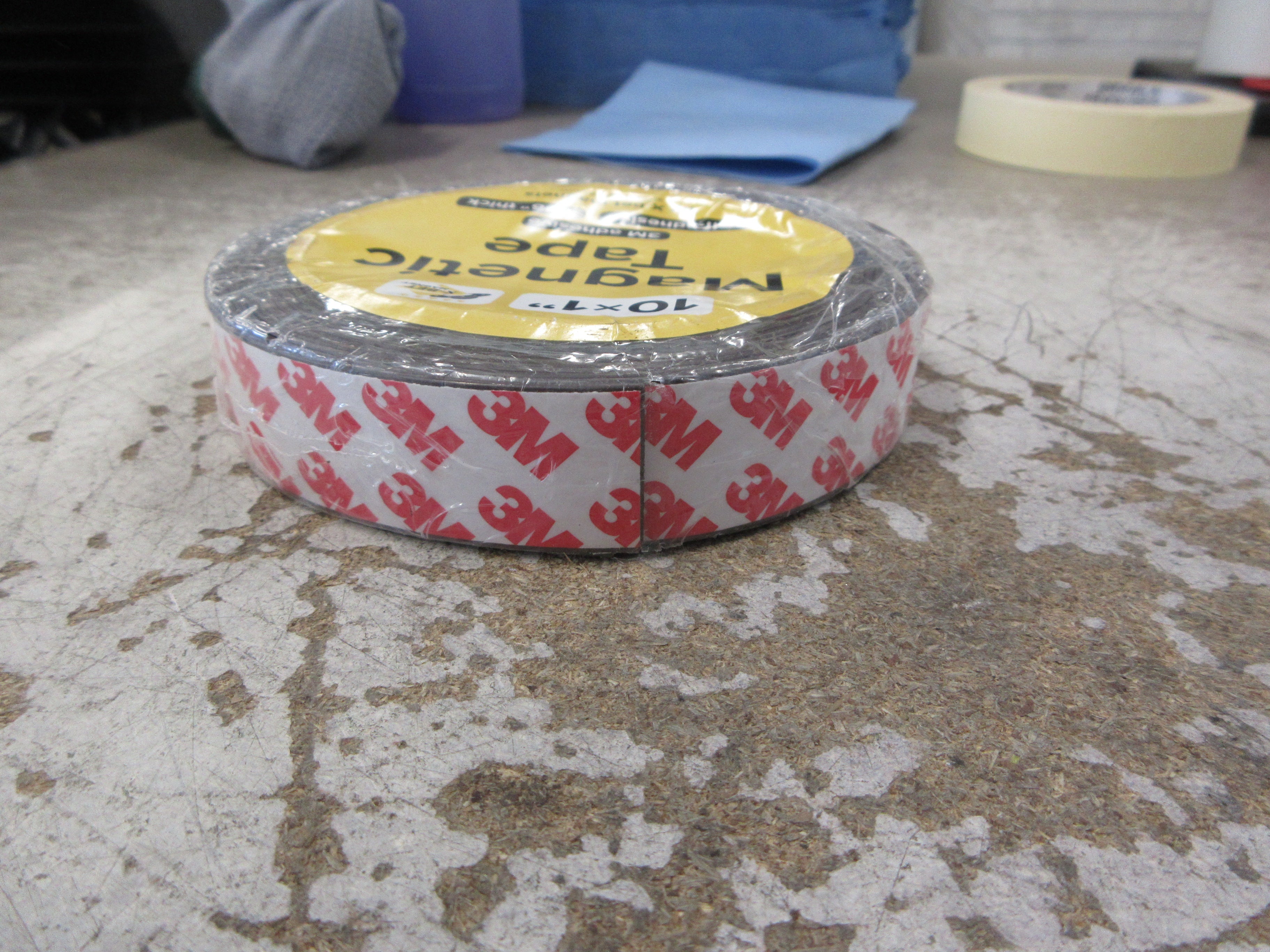 X-Bet Magnet Magnetic Tape Size: 10x1" Thickness: 0.06" 3M Adhesive New Surplus
