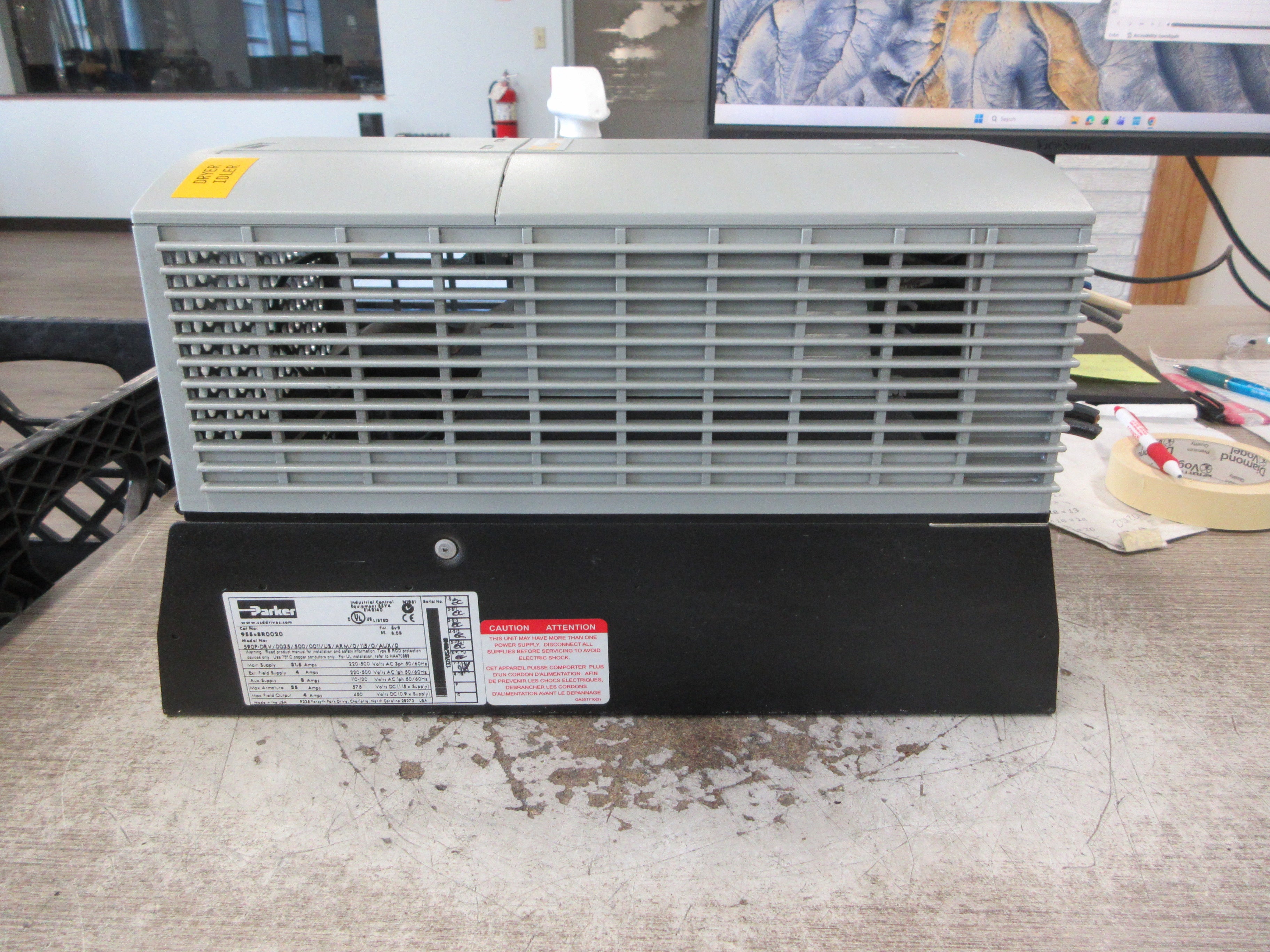 Parker DC 590+ Series 2 Integrator DC Drive 955+8R0020 FW: 8v9 BS: 8.03 Used
