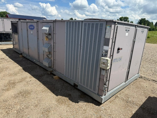 Carrier 48ZC Rooftop Unit 48ZCJ035A--600KD 35 Ton 460V 3Ph Natural Gas Heat Used
