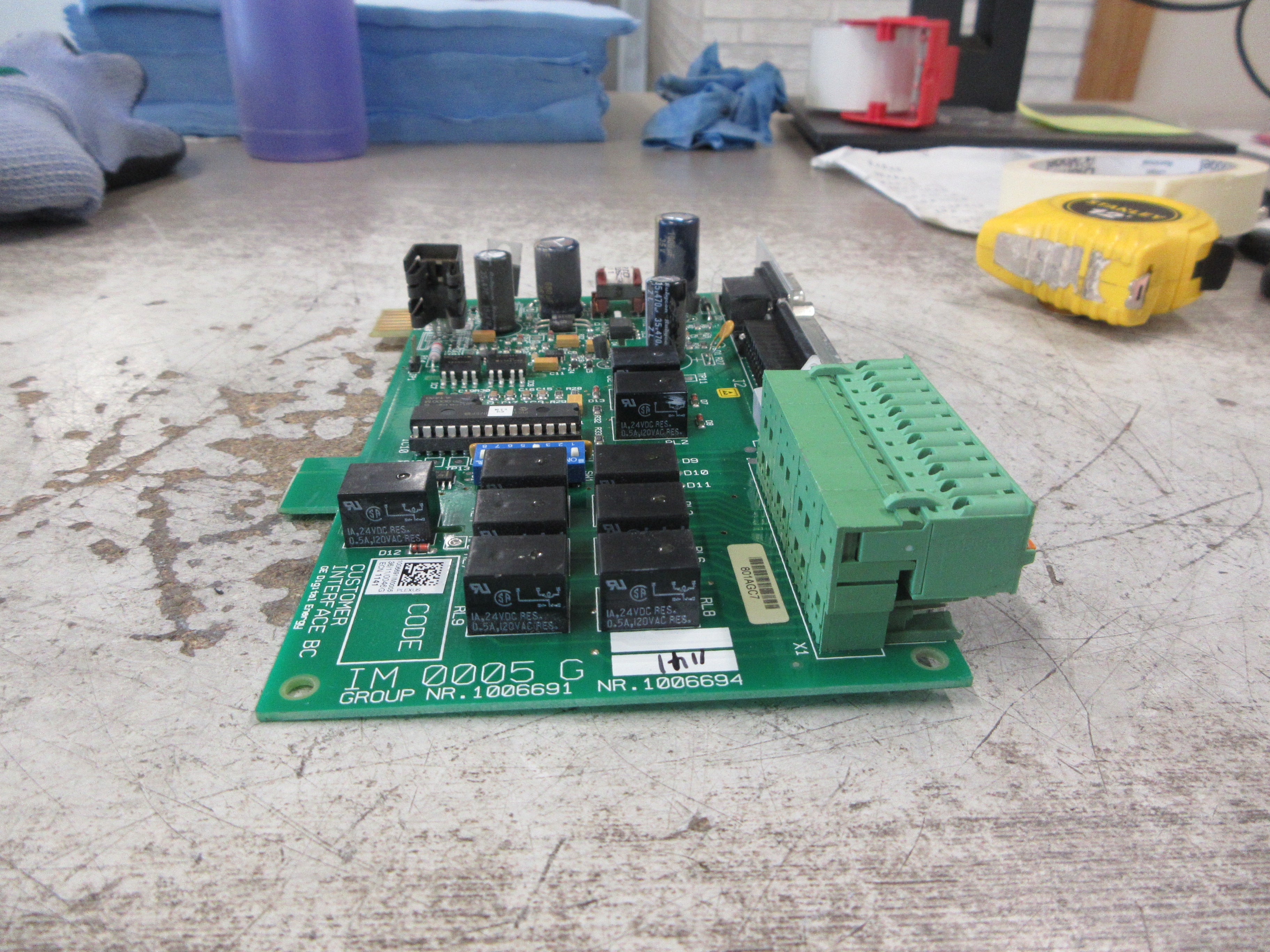 GE IM 0005 G Customer Interface Board 1006691 Used