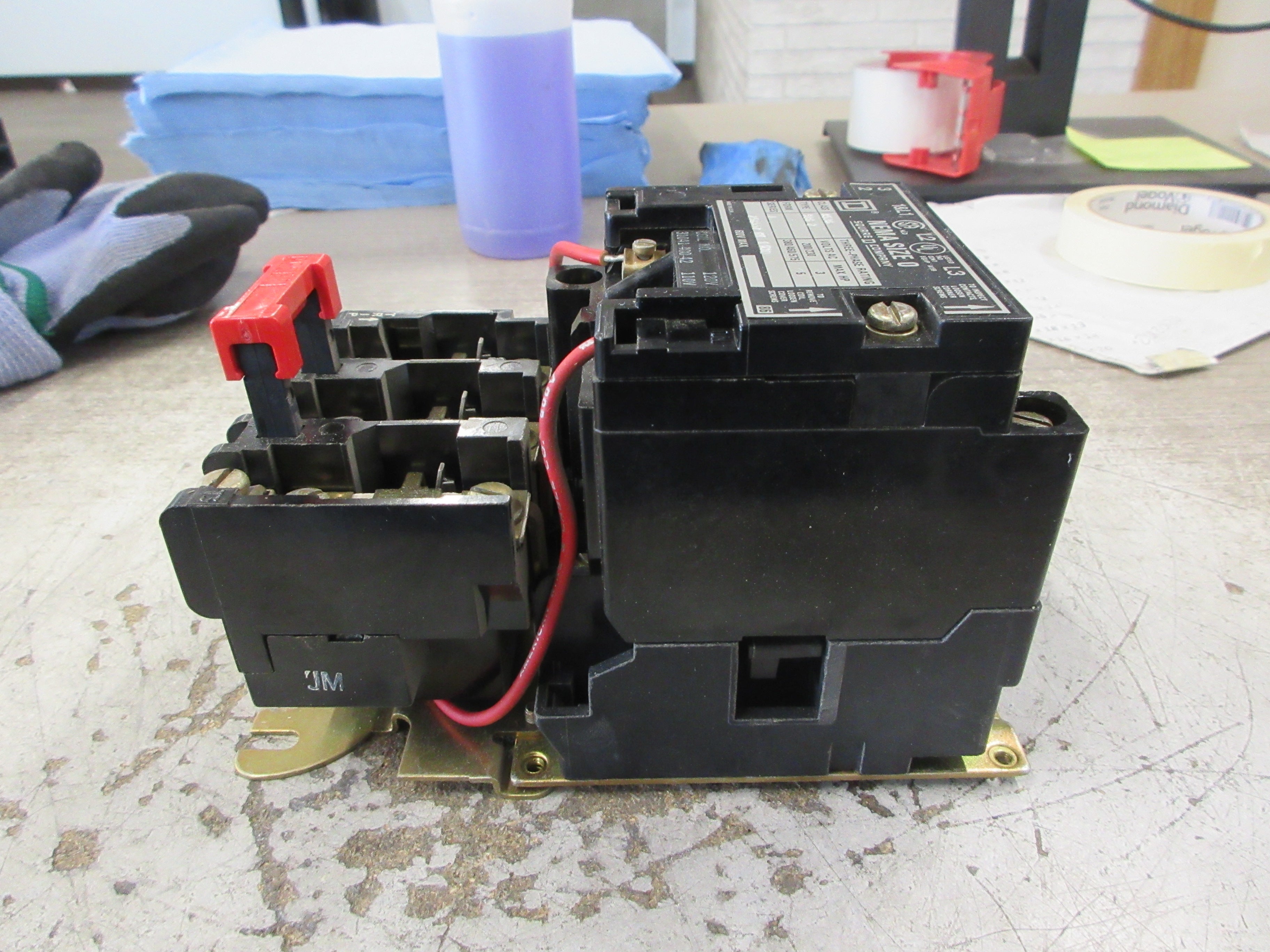 Square D Size 0 Starter 8536 SBG2 Ser. A 120V Coil Used