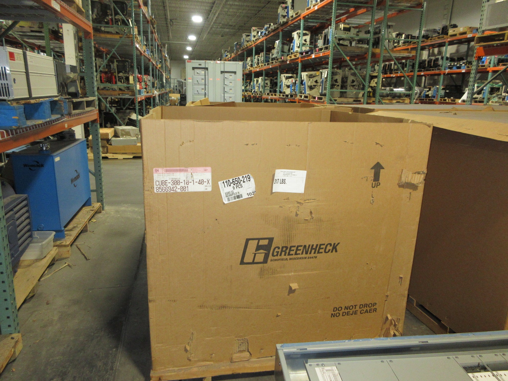 Greenheck Centrifugal Upblast Exhaust Fan CUBE-300-10-1-40-X New Surplus