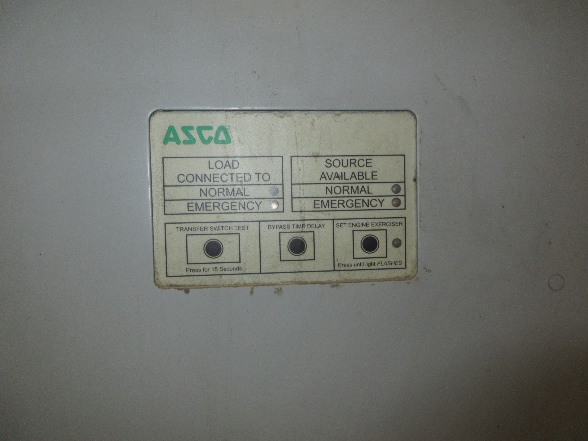 Asco Series 300 Automatic Transfer Switch H00300030800N10C 800A 480V 3Ph Used