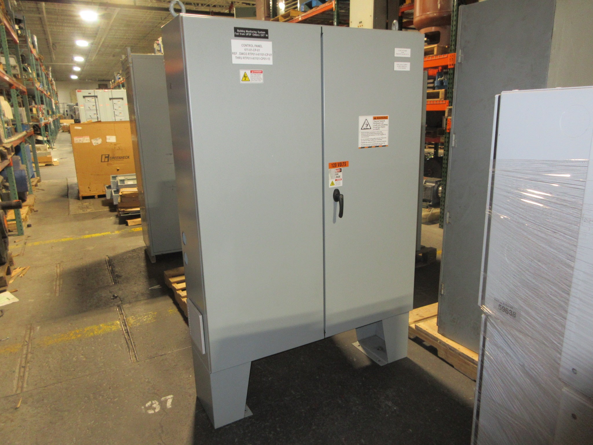 Hoffman Type 12 Enclosure Size: 48"x60"x12" Used