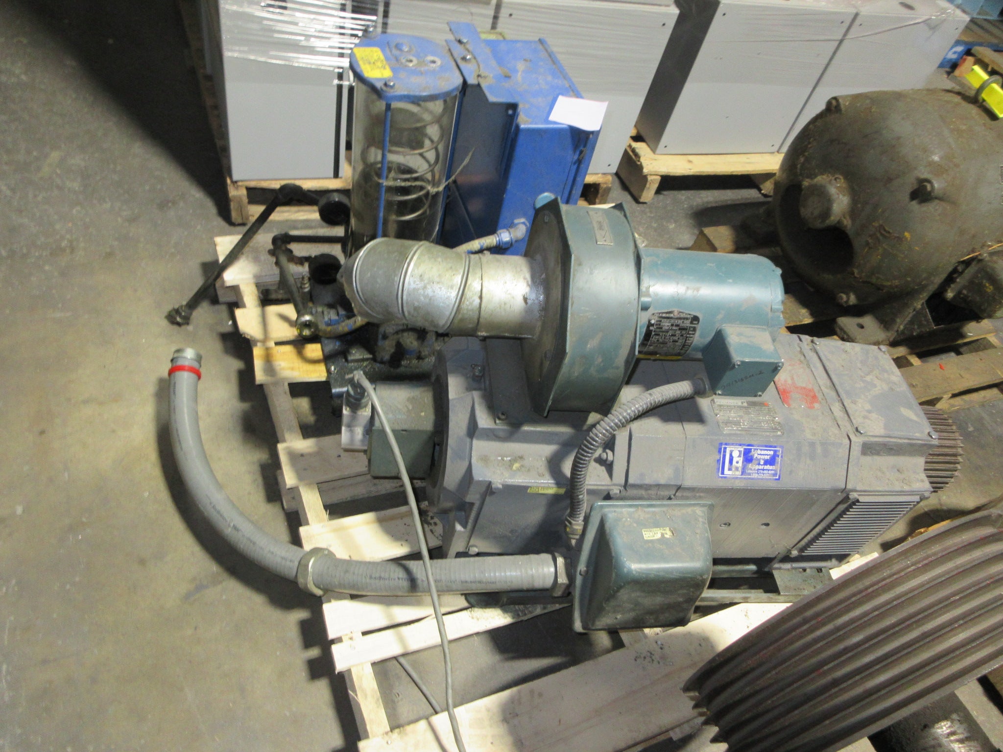 Reliance DC Motor LC2512ATZ 60HP 300V 1750/2100RPM 102A Field: 2.00/2.06A Used