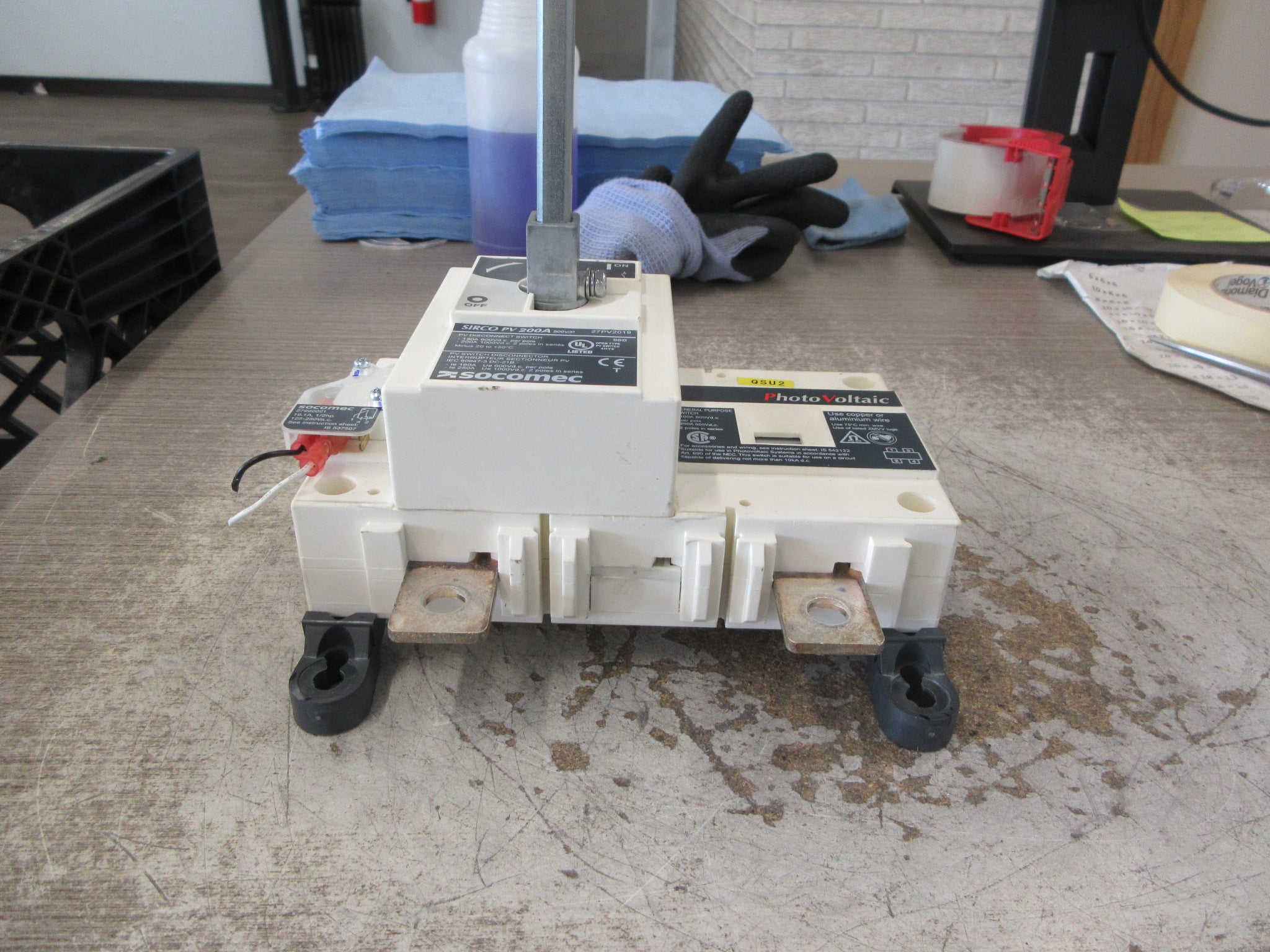 Socomec Sirco PV Disconnect Switch 27PV2019 200A 1000VDC 2P Used