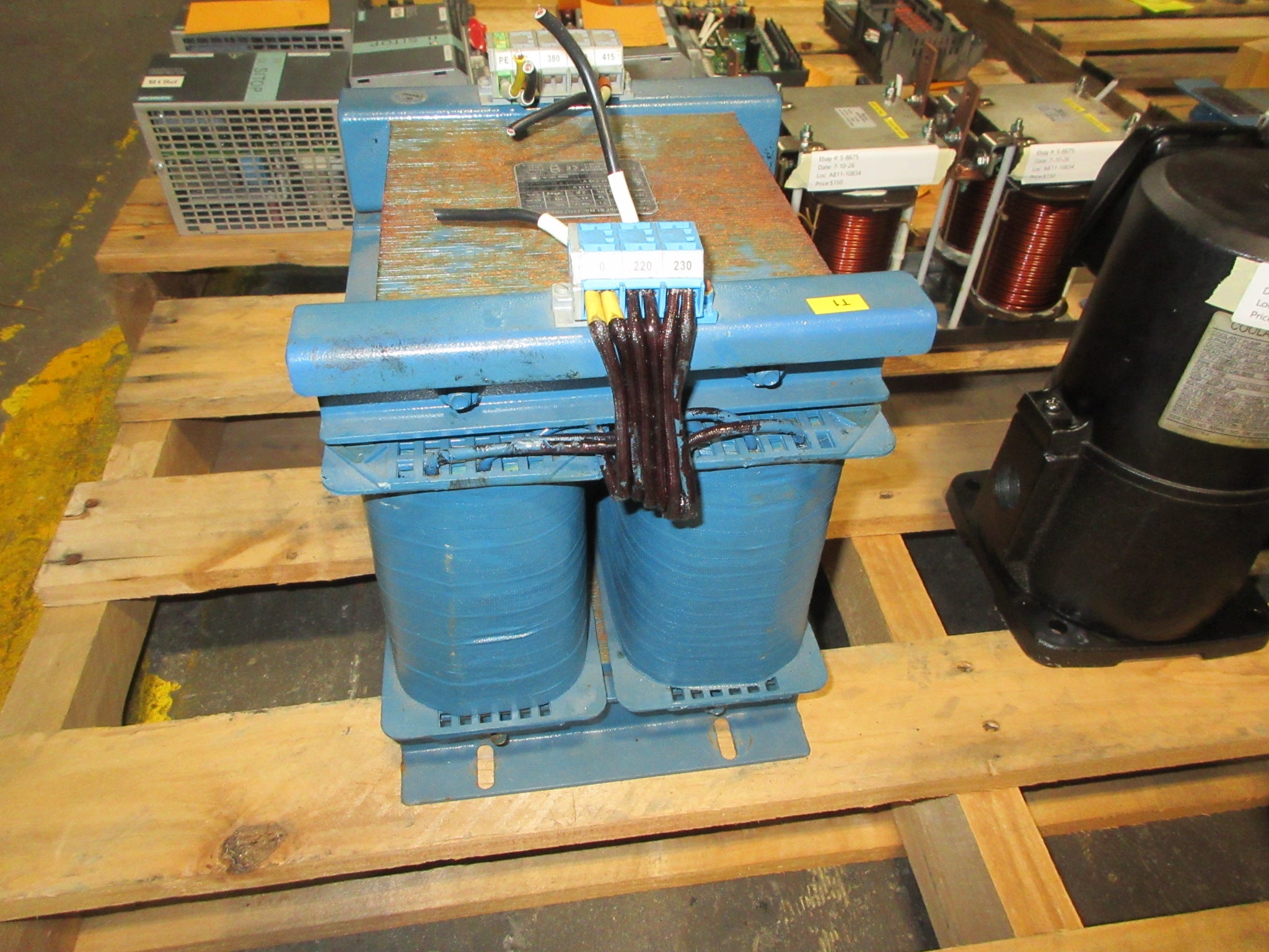 Procon Controls Transformer 100-4K-885-00 4KVA Pri: 380/400/415V Used