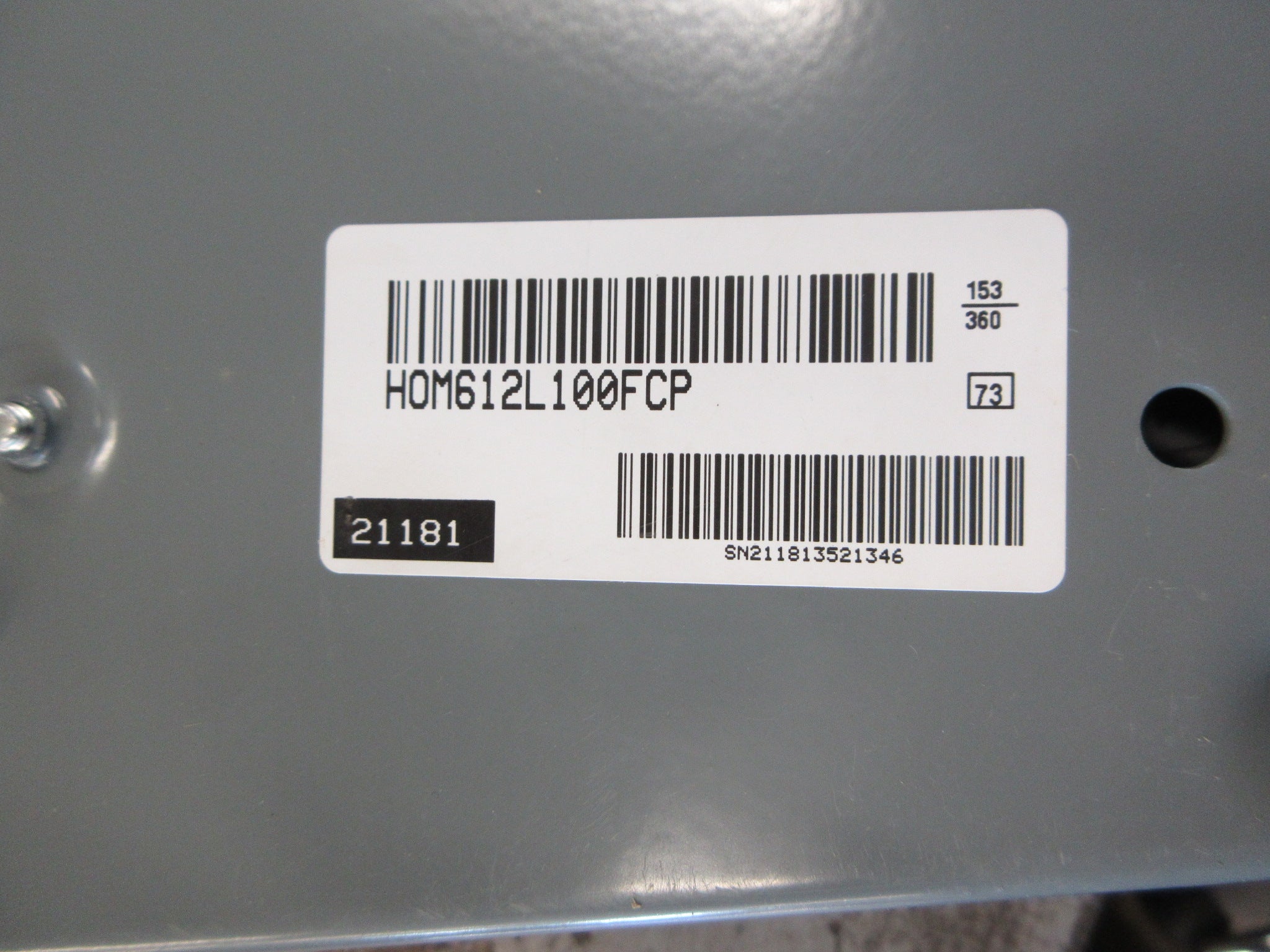 Square D Home Line Indoor Load Center HOM12L100FCP Ser. 001 100A New Surplus