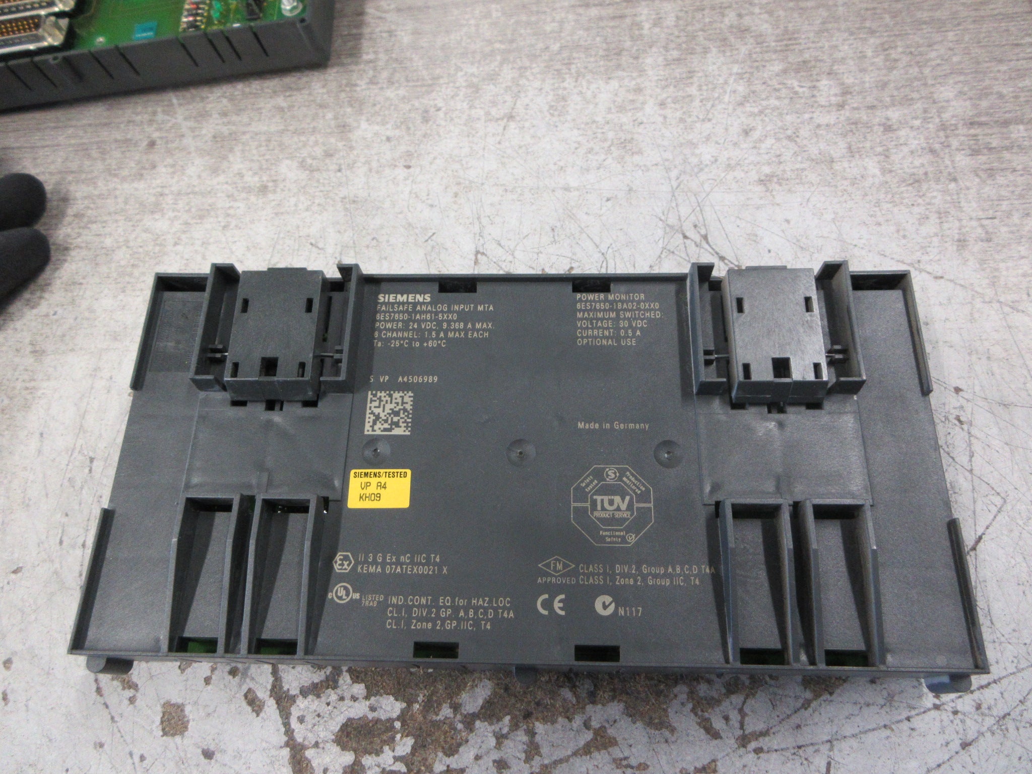 Siemens Failsafe Analog Input MTA 6ES7650-1AH61-5XX0 6-Ch Used