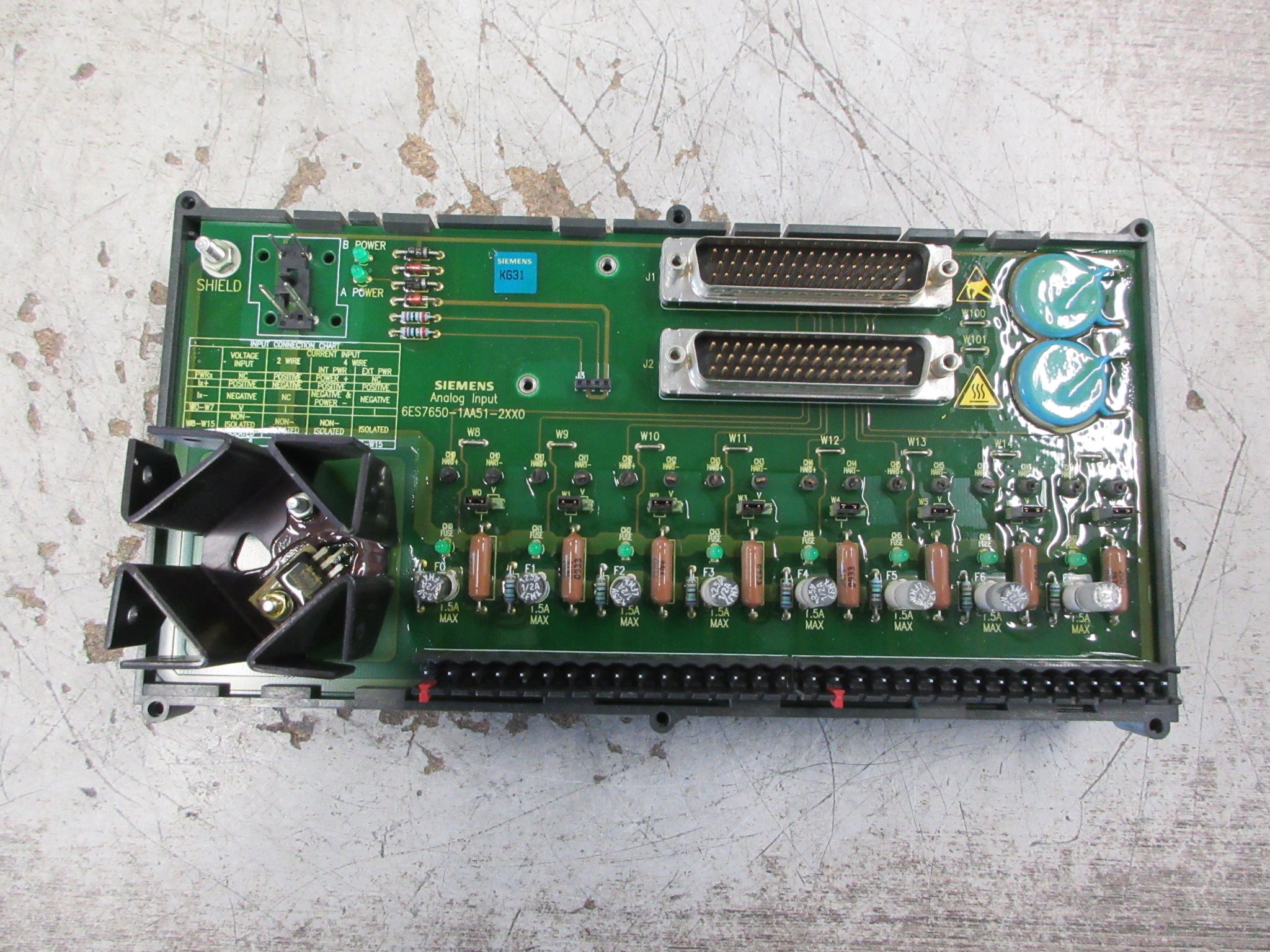Siemens Analog Input MTA 6ES7650-1AA51-2XX0 8-Ch Used