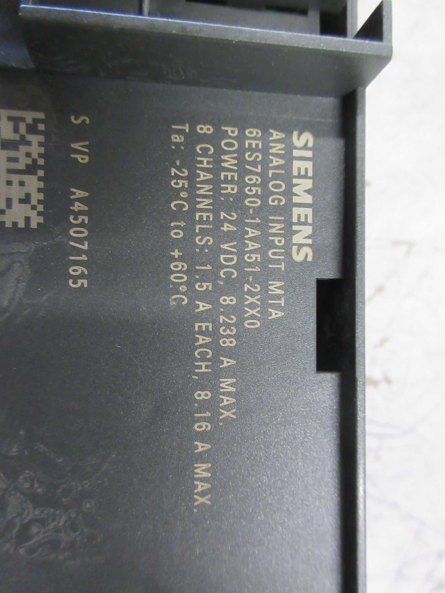Siemens Analog Input MTA 6ES7650-1AA51-2XX0 8-Ch Used