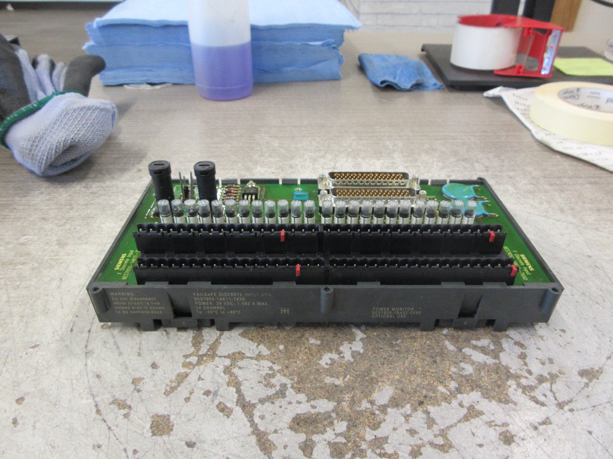 Siemens Failsafe Discrete Input MTA 6ES7650-1AK11-7XX0 24-Ch Used