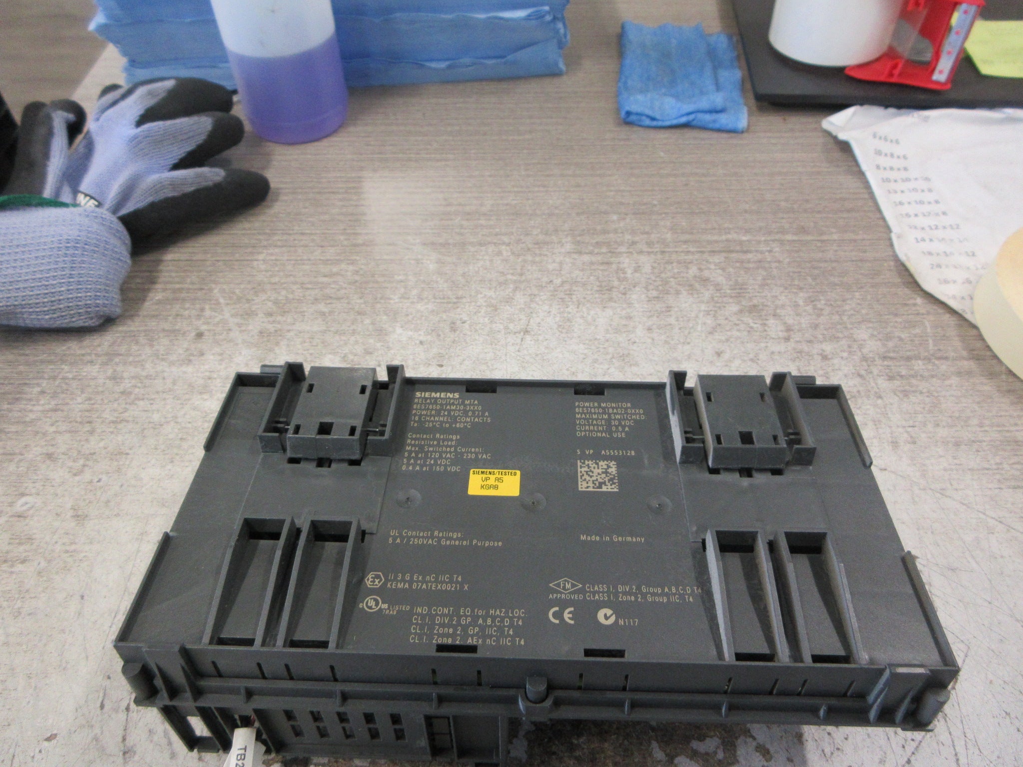 Siemens Relay Output Module MTA 6ES7650-1AM30-3XX0 16-Ch Used
