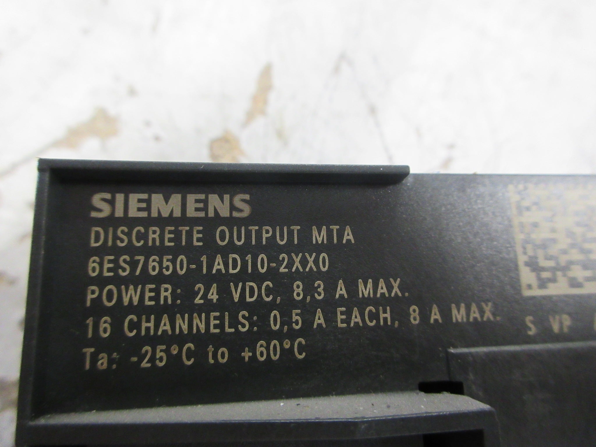 Siemens Discrete Output MTA 6ES7650-1AD10-2XX0 16-Ch Used