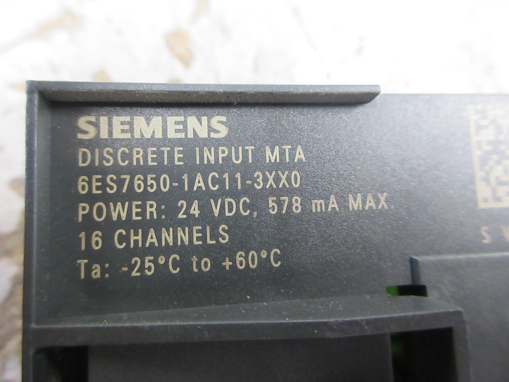 Siemens Discrete Input MTA 6ES7650-1AC11-3XX0 16-Ch Used
