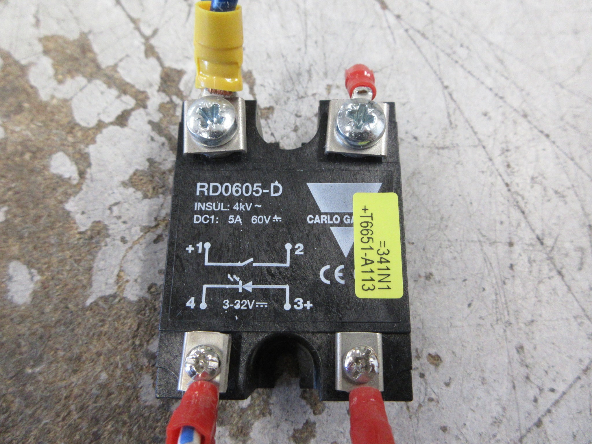 Carlo Gavazzi Solid State Relay RD0605-D Input: 60VDC Output: 3-32VDC Used