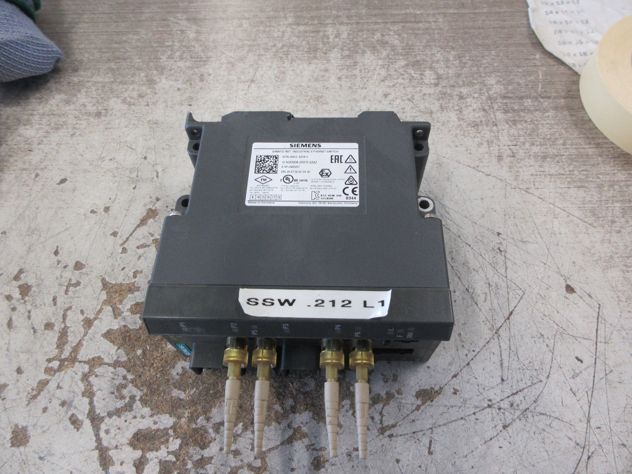 Siemens Simatic Net Scalance X204-2 Industrial Ethernet Switch Used