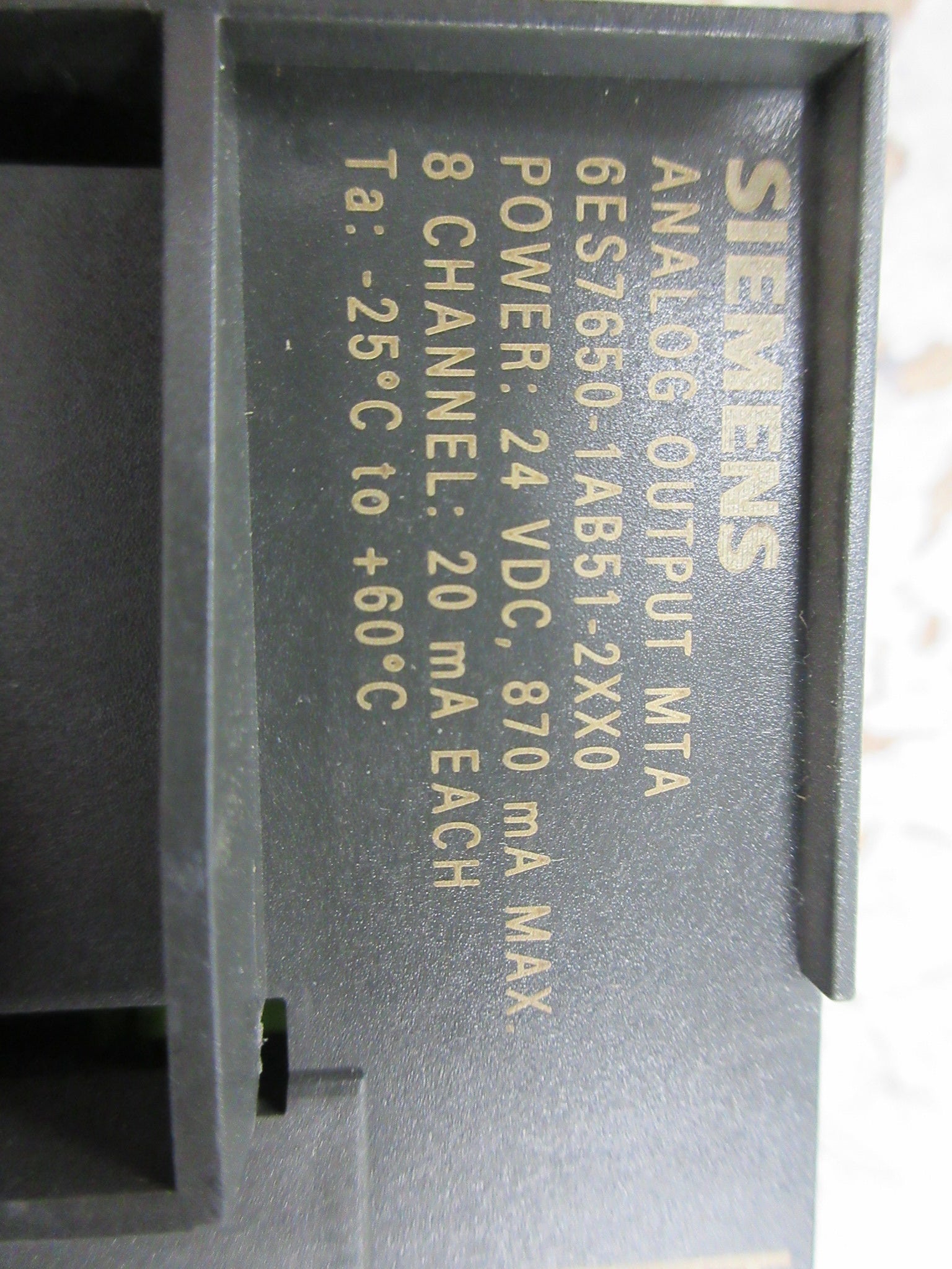 Siemens Analog Output MTA 6ES7650-1AB51-2XX0 8-Ch Used