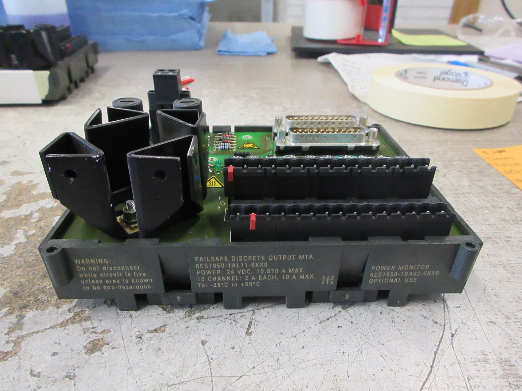 Siemens Failsafe Discrete Output MTA 6ES7650-1AL11-6XX0 10-Ch Used
