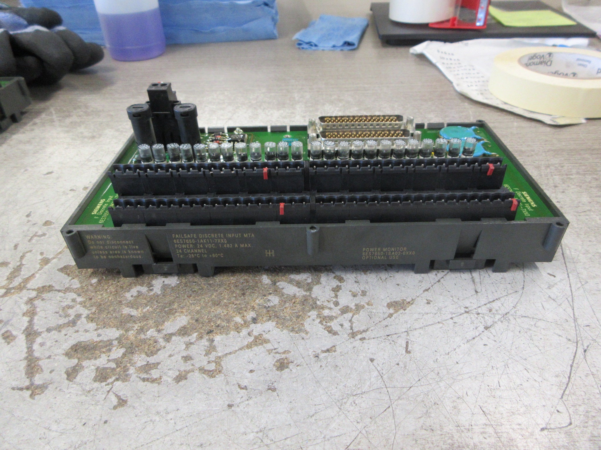 Siemens Failsafe Discrete Input MTA 6ES7650-1AK11-7XX0 24-Ch Used